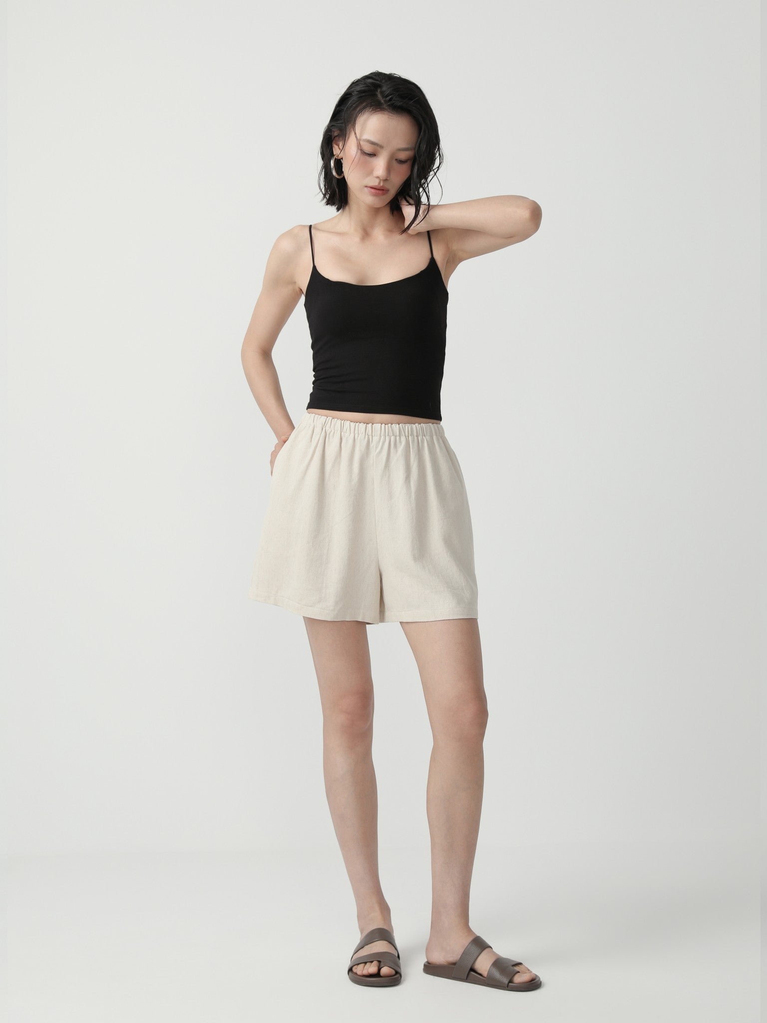 Slim Fit Stretch Basic T-Shirt for Women