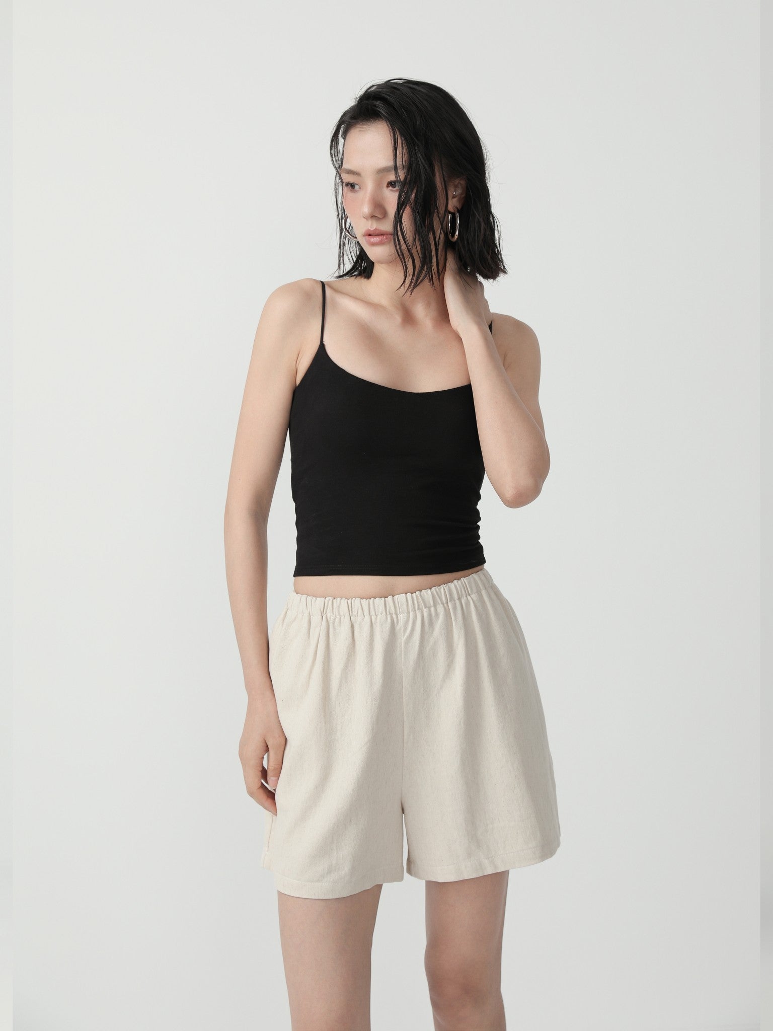 Slim Fit Stretch Basic T-Shirt for Women