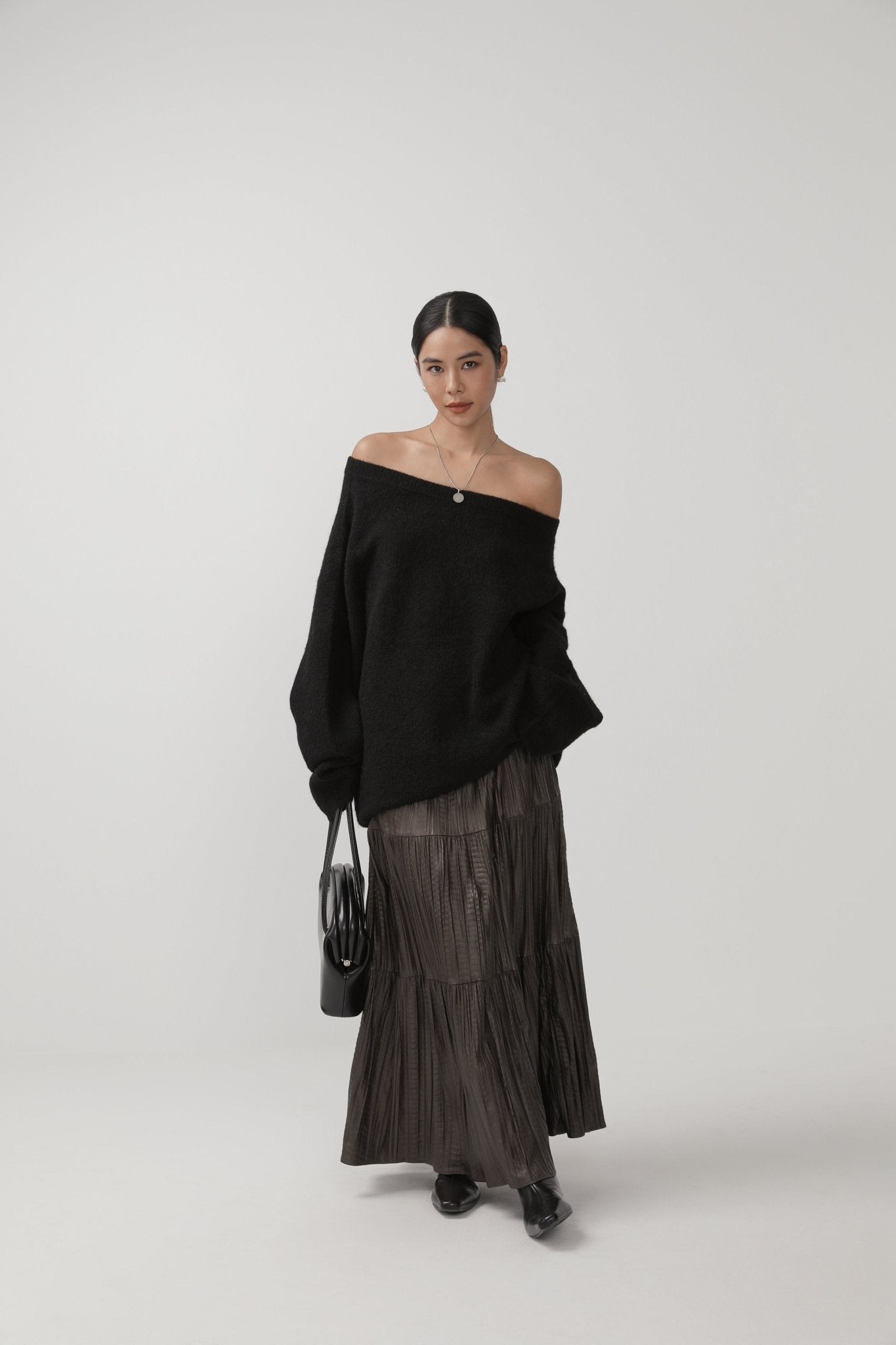 Alpaca Loose Sweater - Nettarei