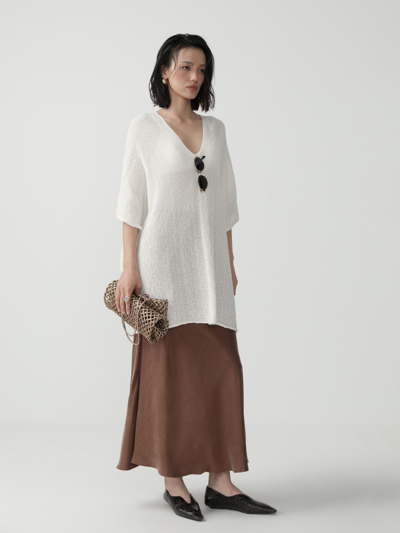 Effortless Oversized Longsleeve Top - Nettarei