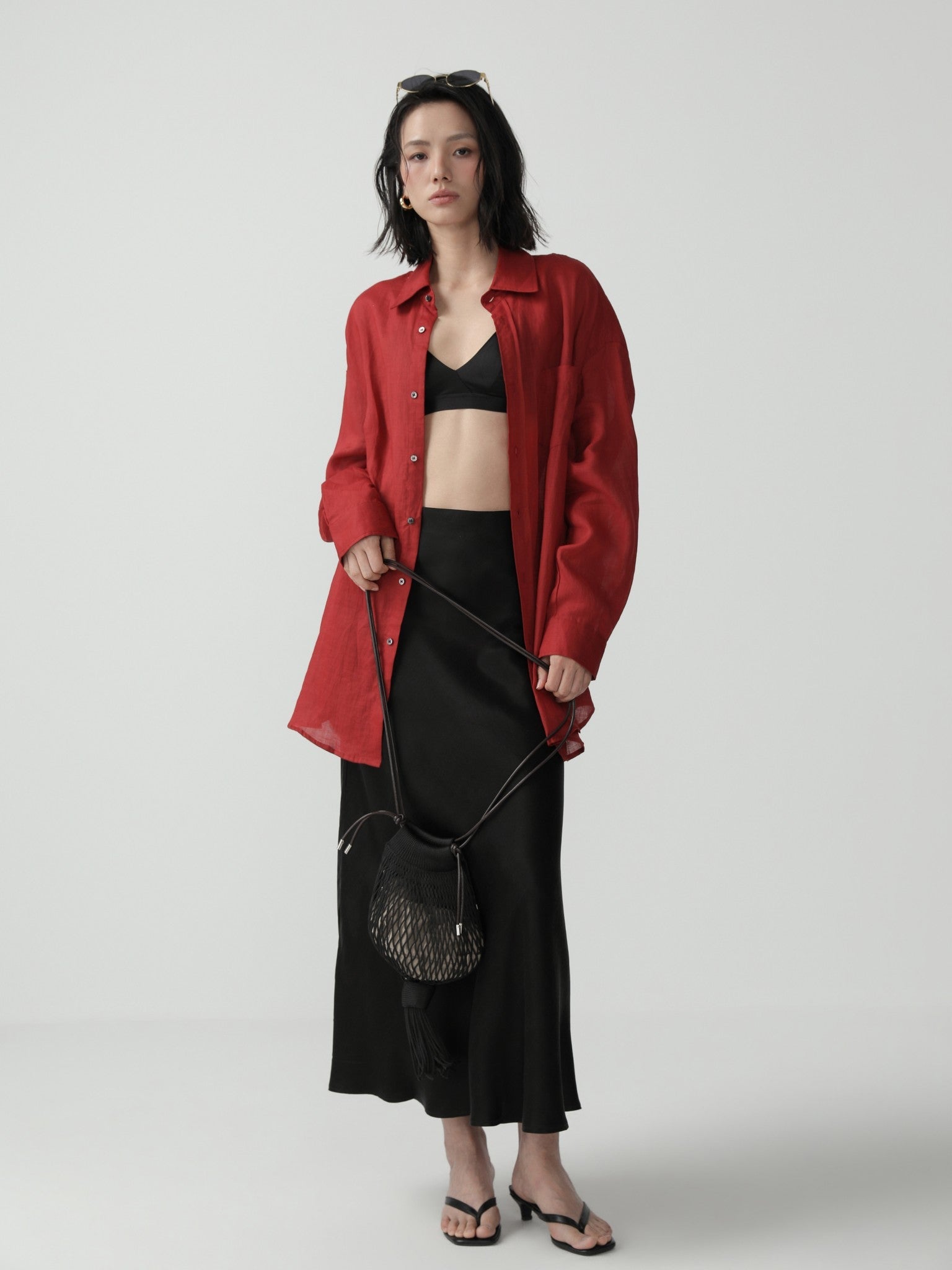 Effortless Oversized Longsleeve Top - Nettarei