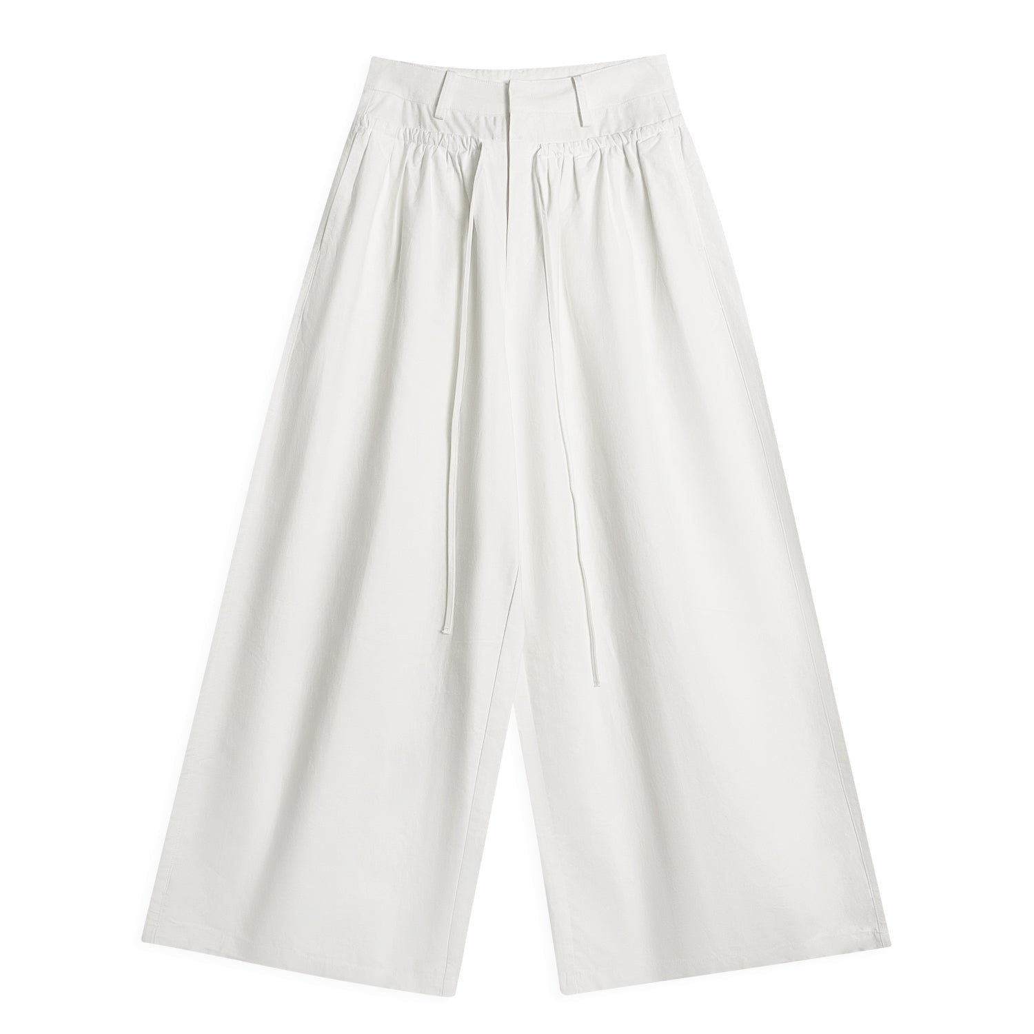 Elegant Wide - Leg Trousers with Minimalist Flair - Nettarei