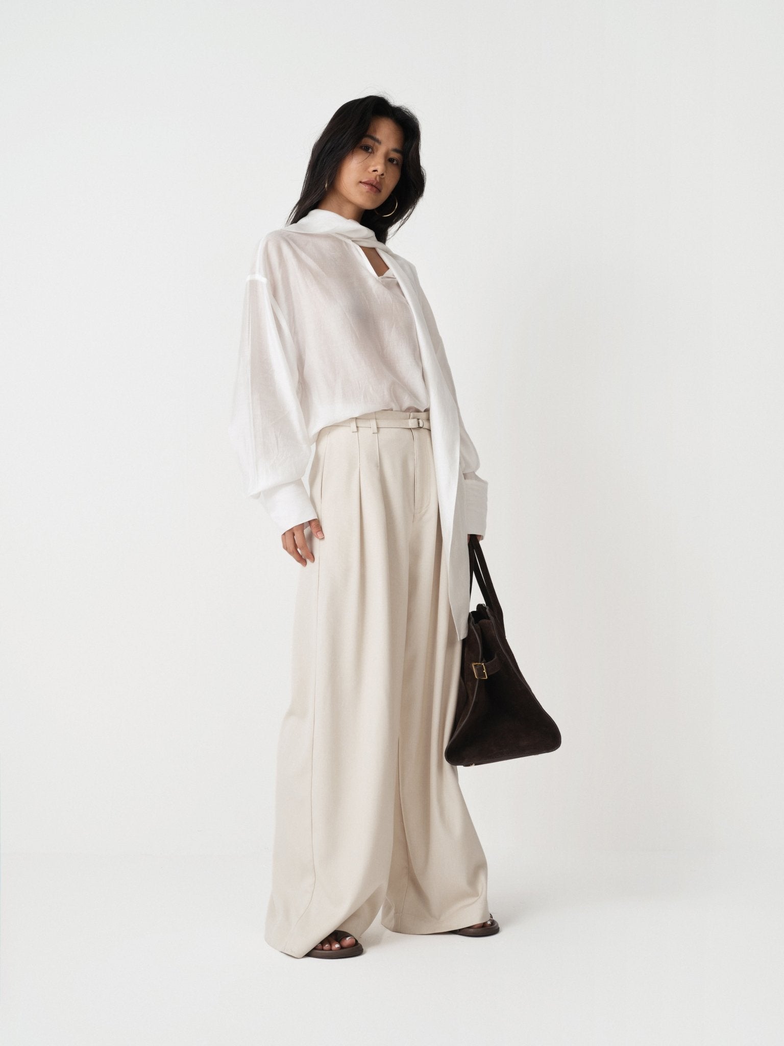 Fluid Lyocell Loose Shirt - Nettarei