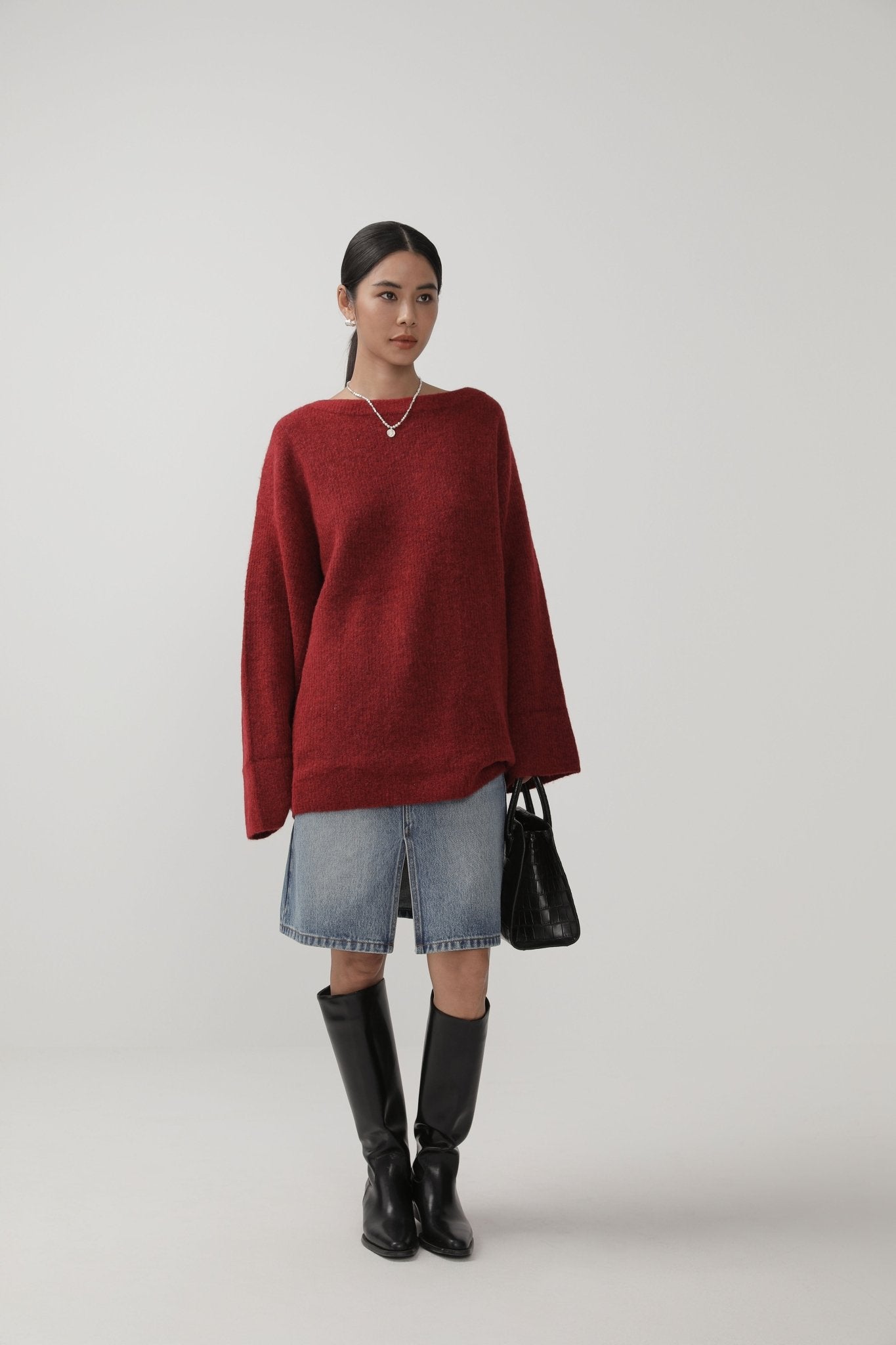 High - Waist A - Line Skirt - Fall Minimalist Style - Nettarei