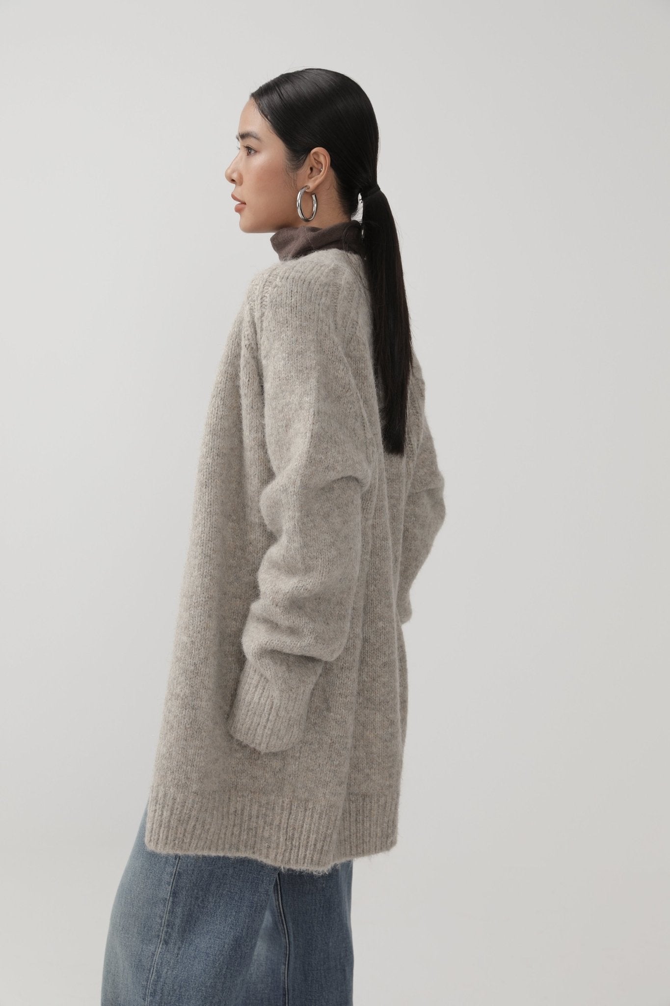 Loose Minimalist Cardigan for Fall - Nettarei