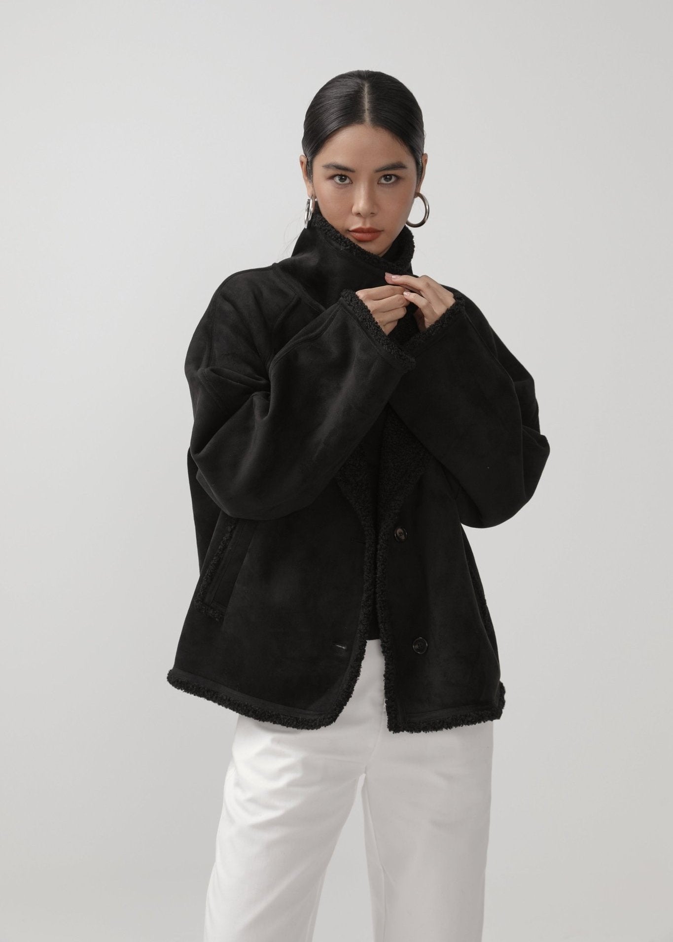 Minimalist Fleece Coat - Nettarei
