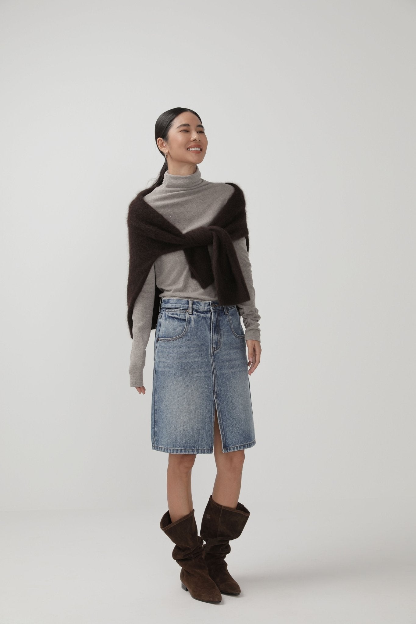 Minimalist Turtleneck Top for Fall - Nettarei