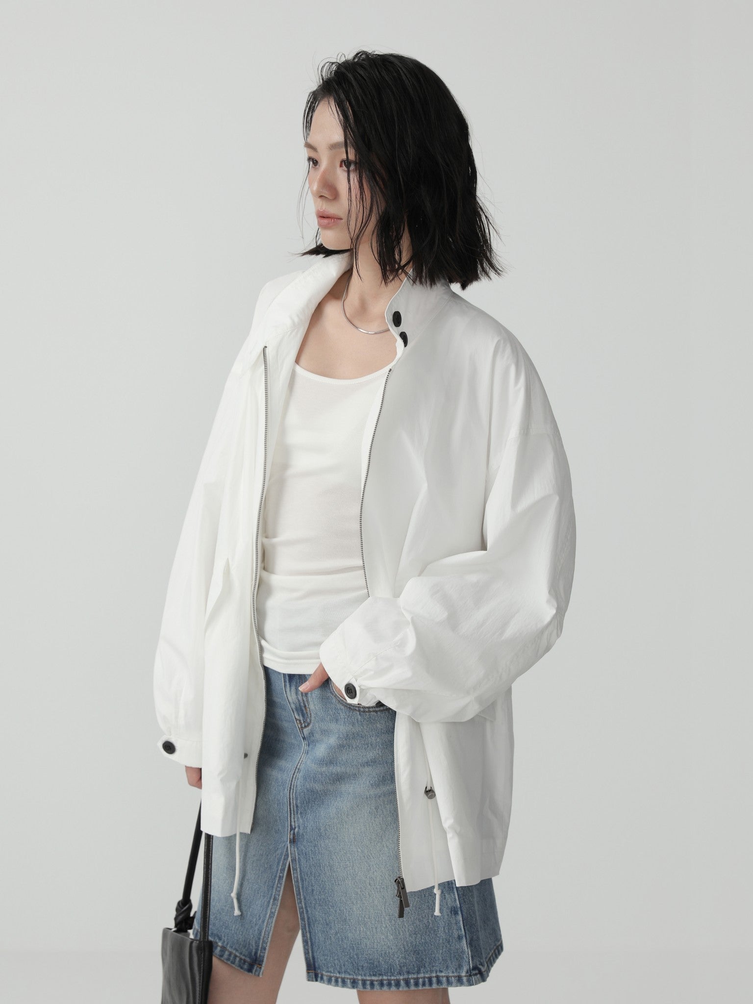 Oversize Minimalist Cargo Jacket - Nettarei