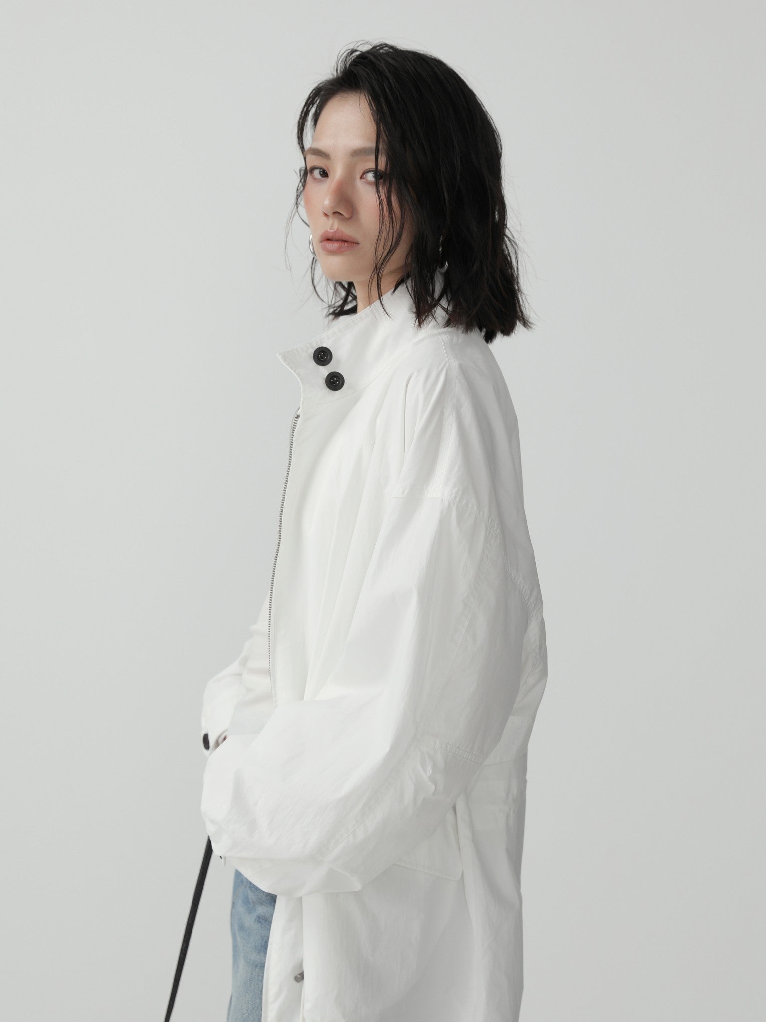 Oversize Minimalist Cargo Jacket - Nettarei