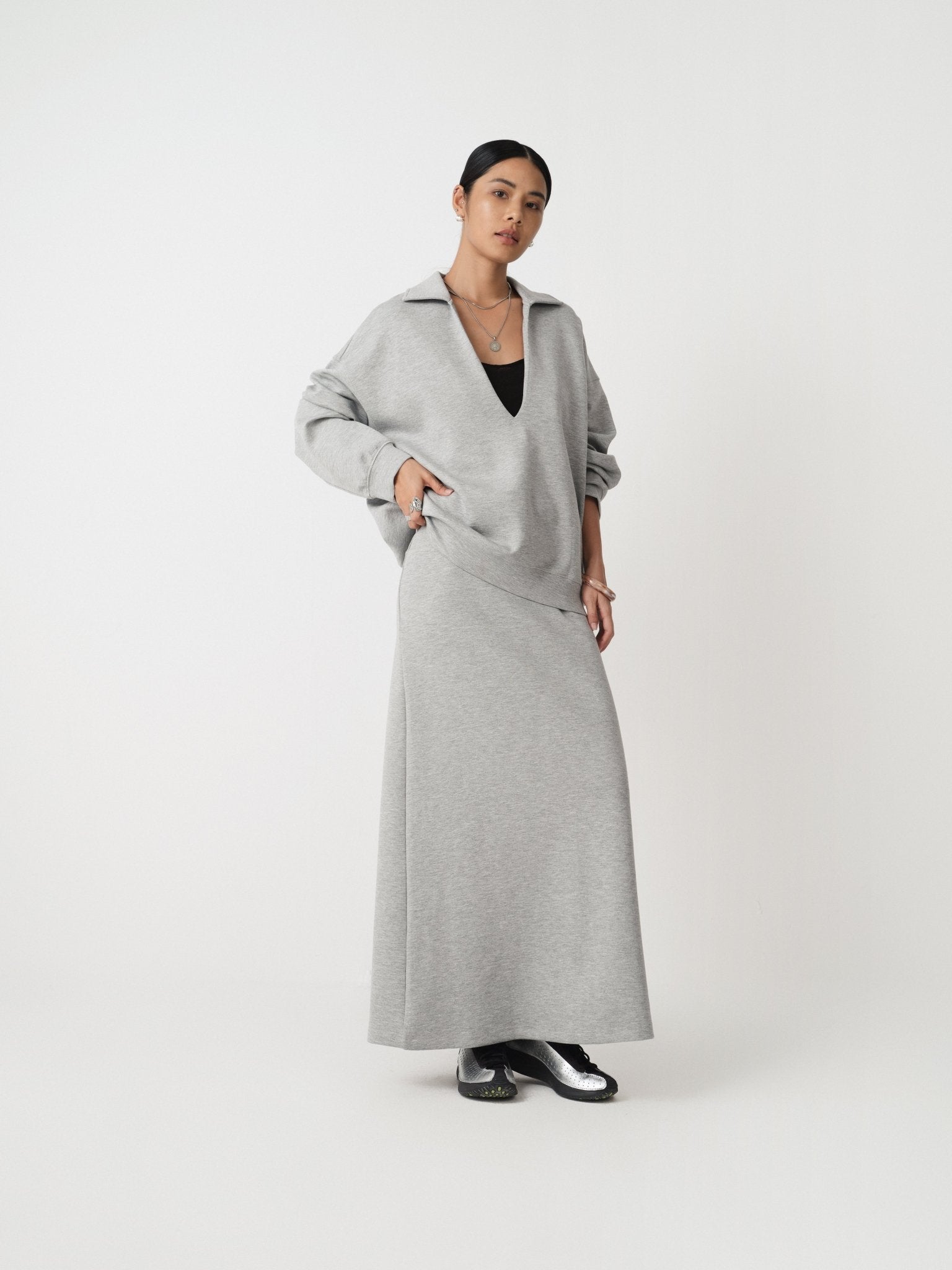 Oversized Minimalist Hoodie for Fall - Nettarei