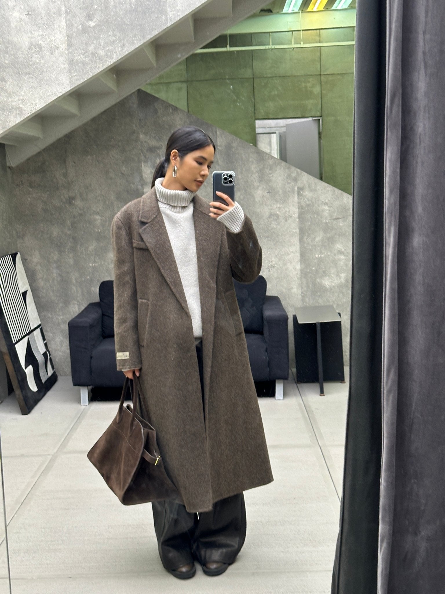 Oversized Turtleneck Sweater - Nettarei