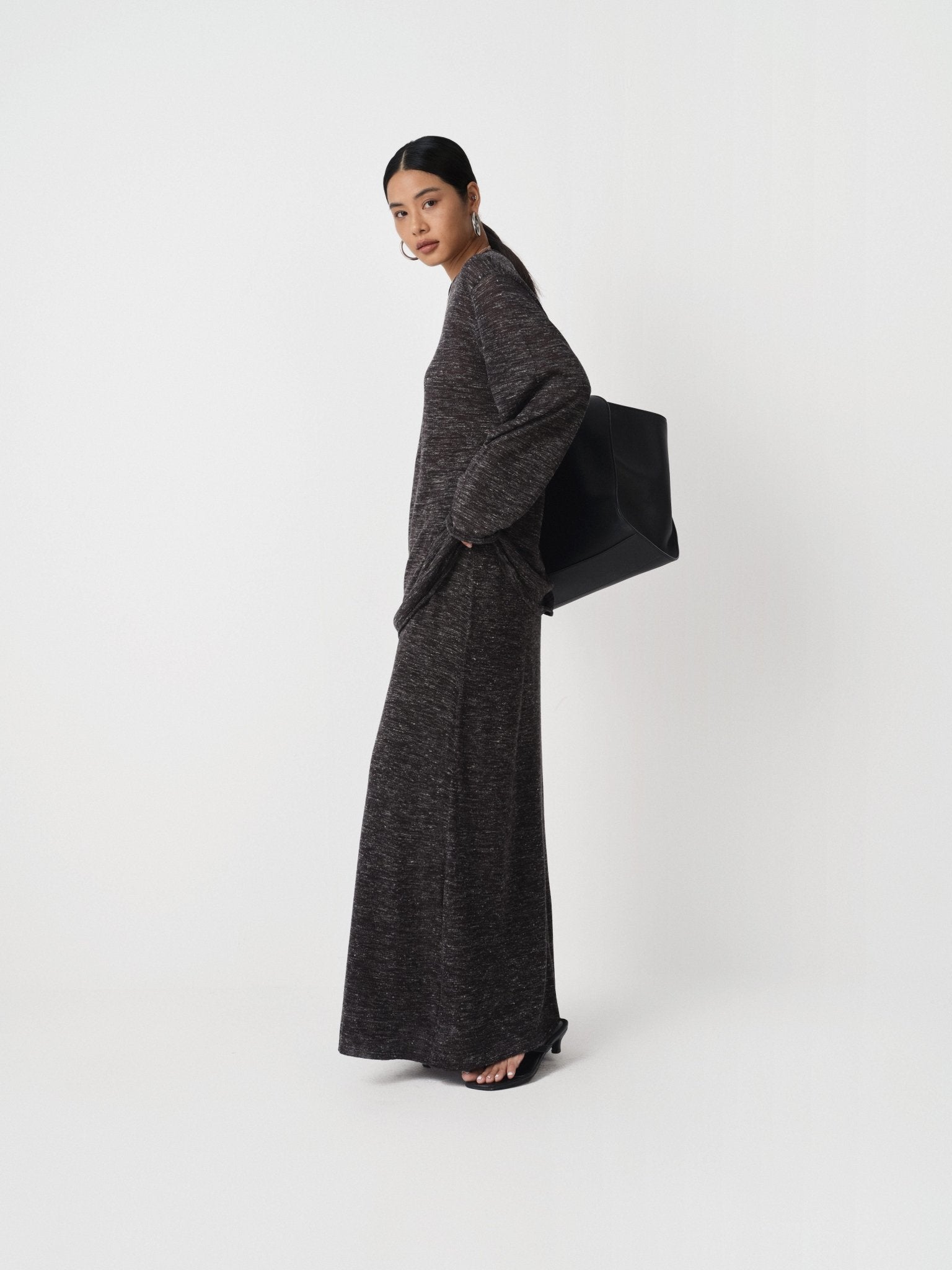 Pure Linen Loose Long Sleeve T-shirt - Nettarei