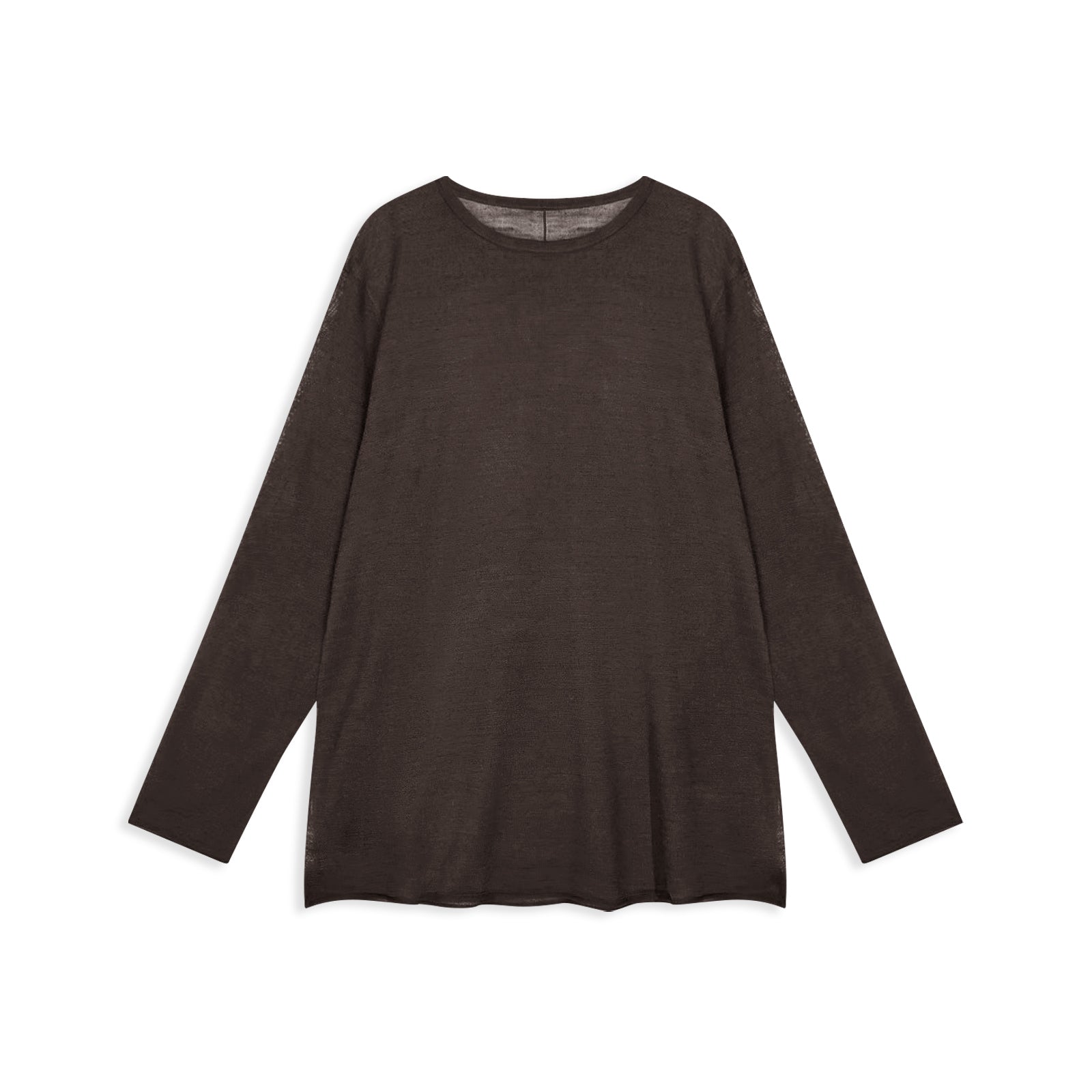 Pure Linen Loose Long Sleeve T-shirt - Nettarei