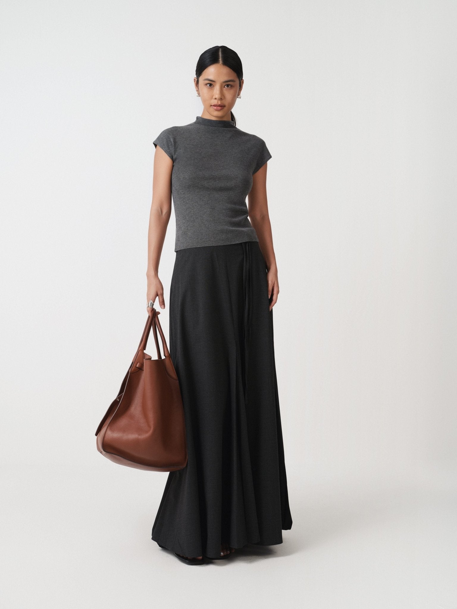 Relaxed A - line Skirt Workwear - Nettarei