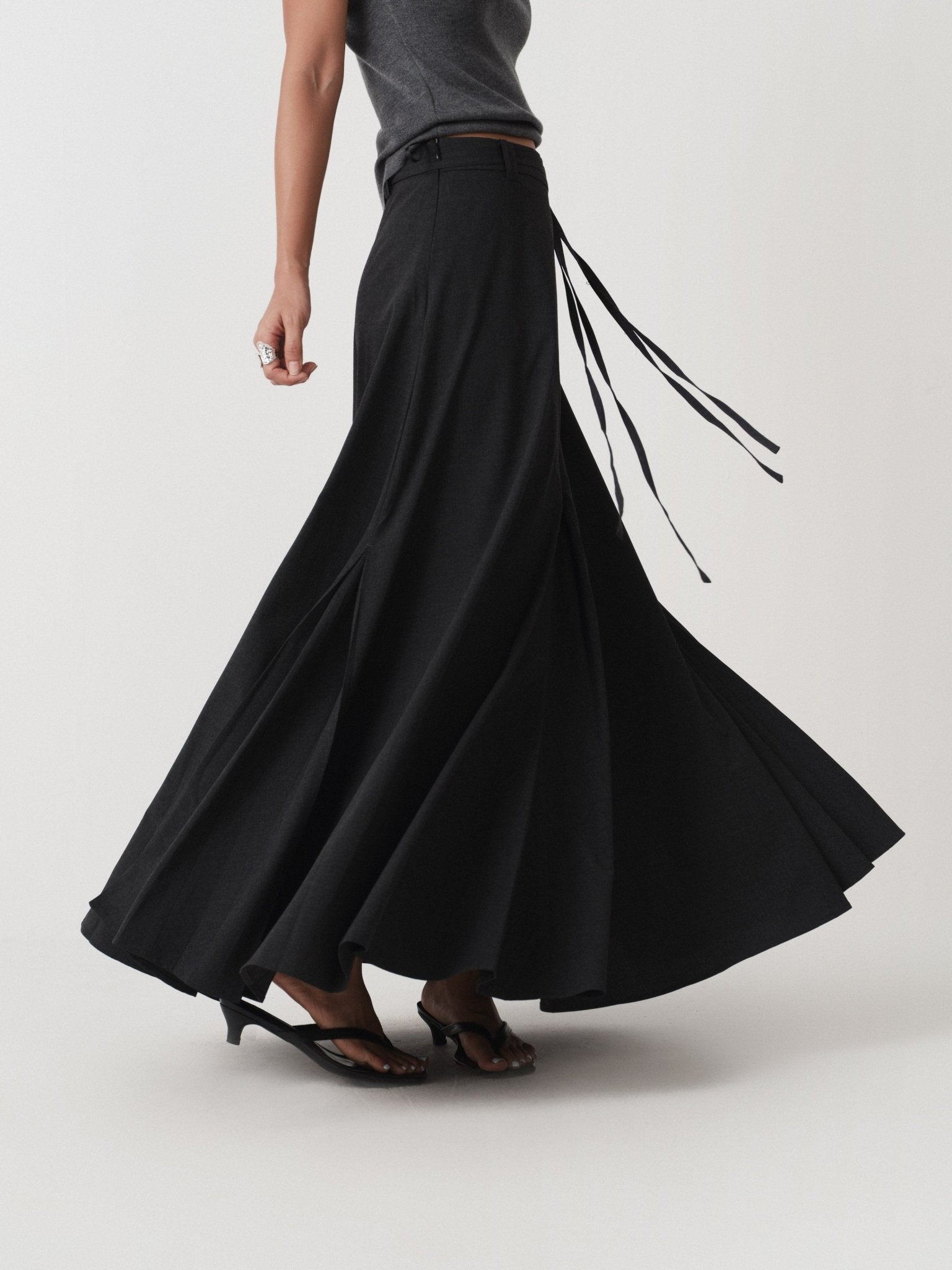 Relaxed A - line Skirt Workwear - Nettarei