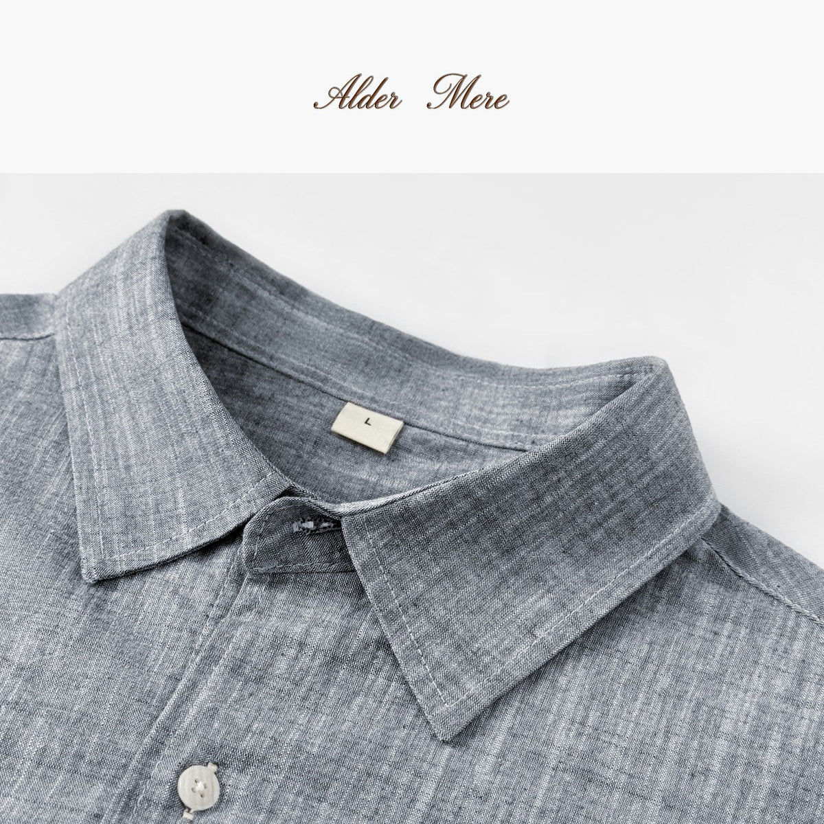 Relaxed Cotton Long-Sleeve Shirt – Breathable Pure Cotton Textured Shirt for Men - Nettarei