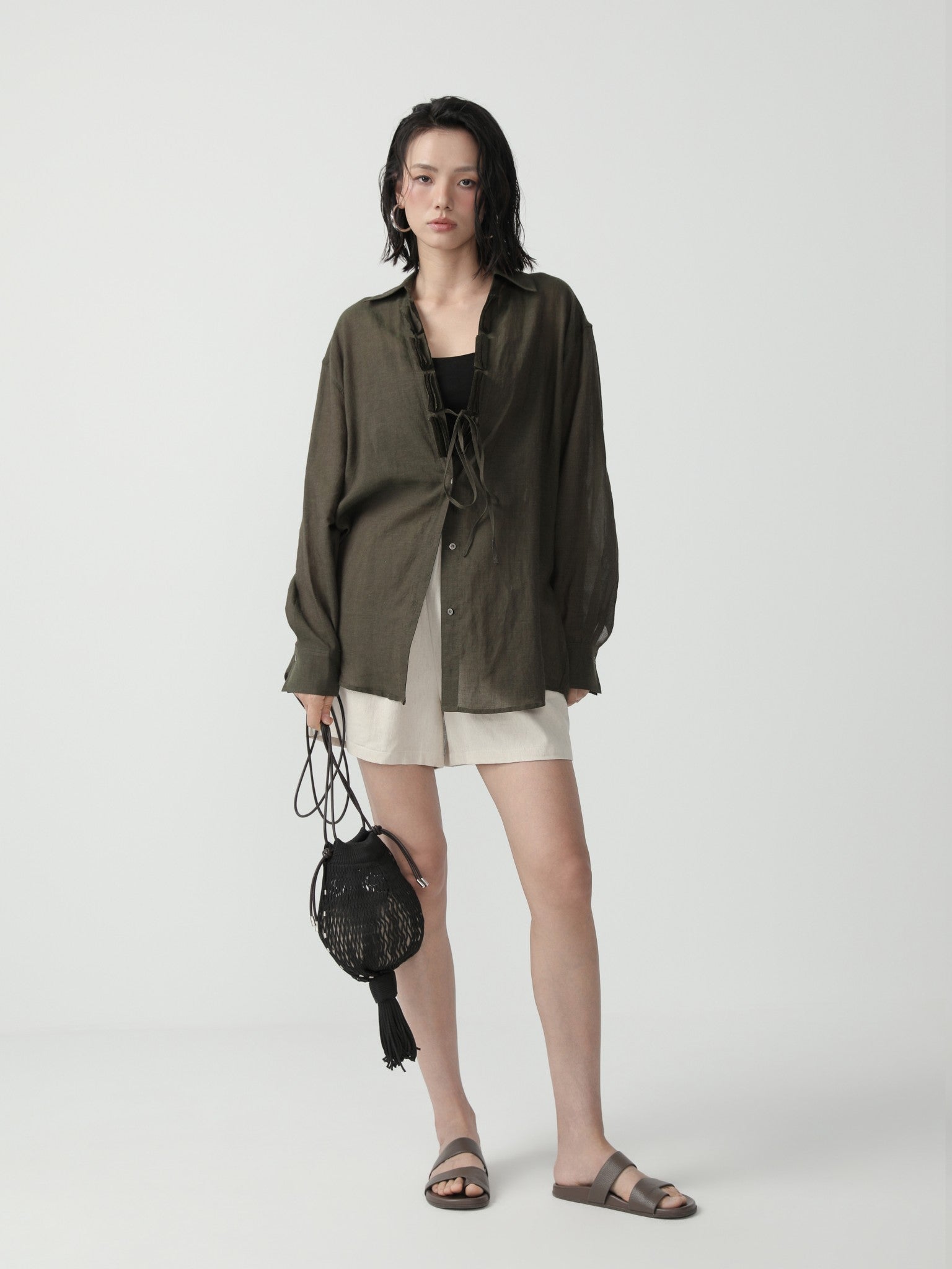 Relaxed Fit Minimalist Loose Shorts - Nettarei