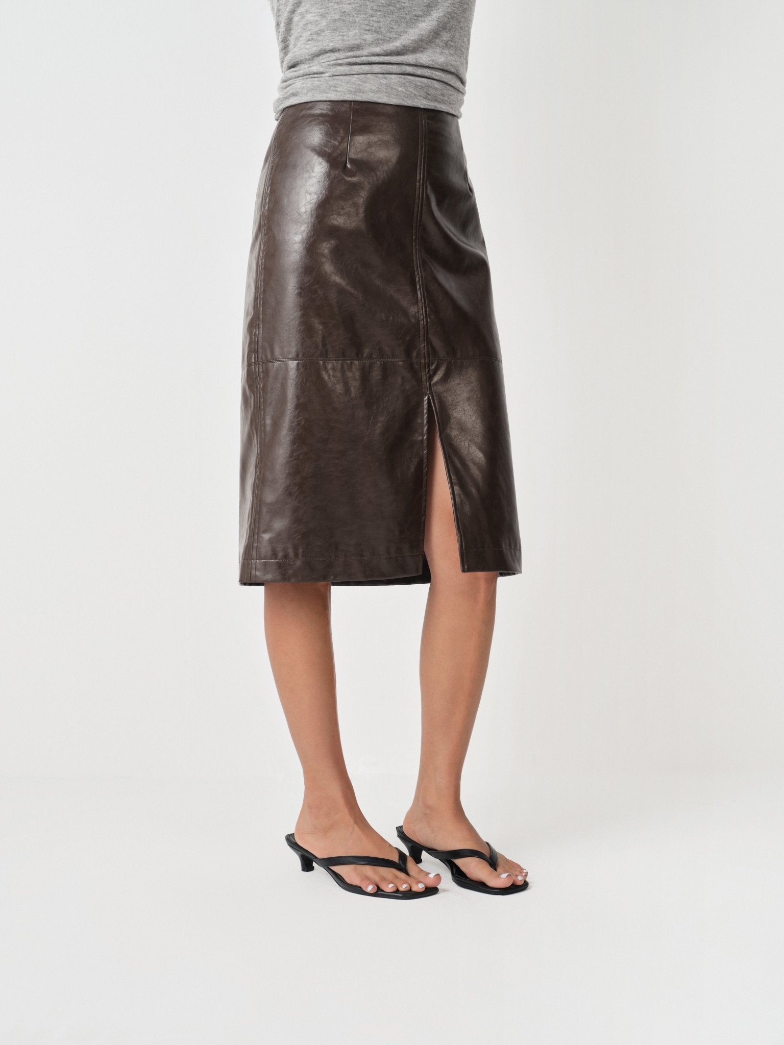 Relaxed Pencil Skirt Workwear - Nettarei