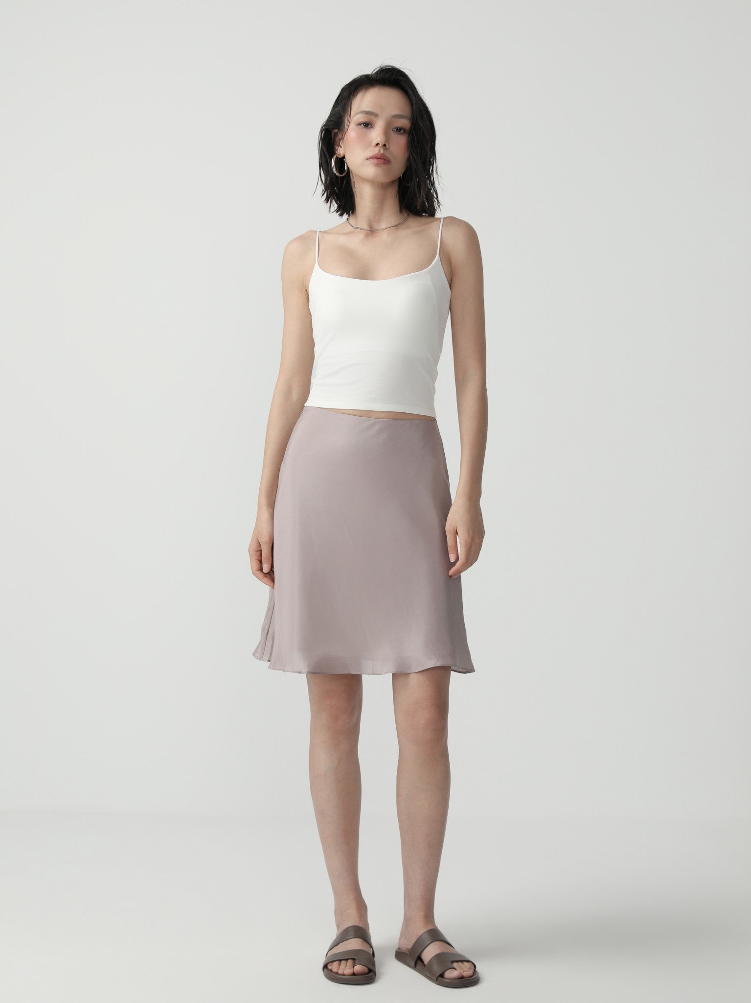 Serene Island - Inspired A - line Midi Skirt - Nettarei