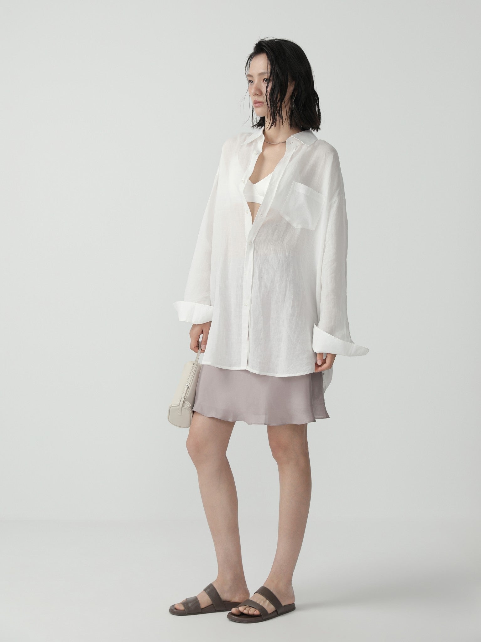 Serene Island - Inspired A - line Midi Skirt - Nettarei