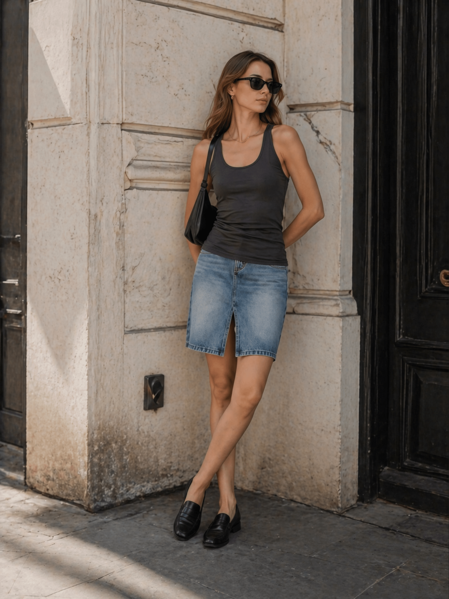 Sleek Fitted Long Sleeve Top - Nettarei