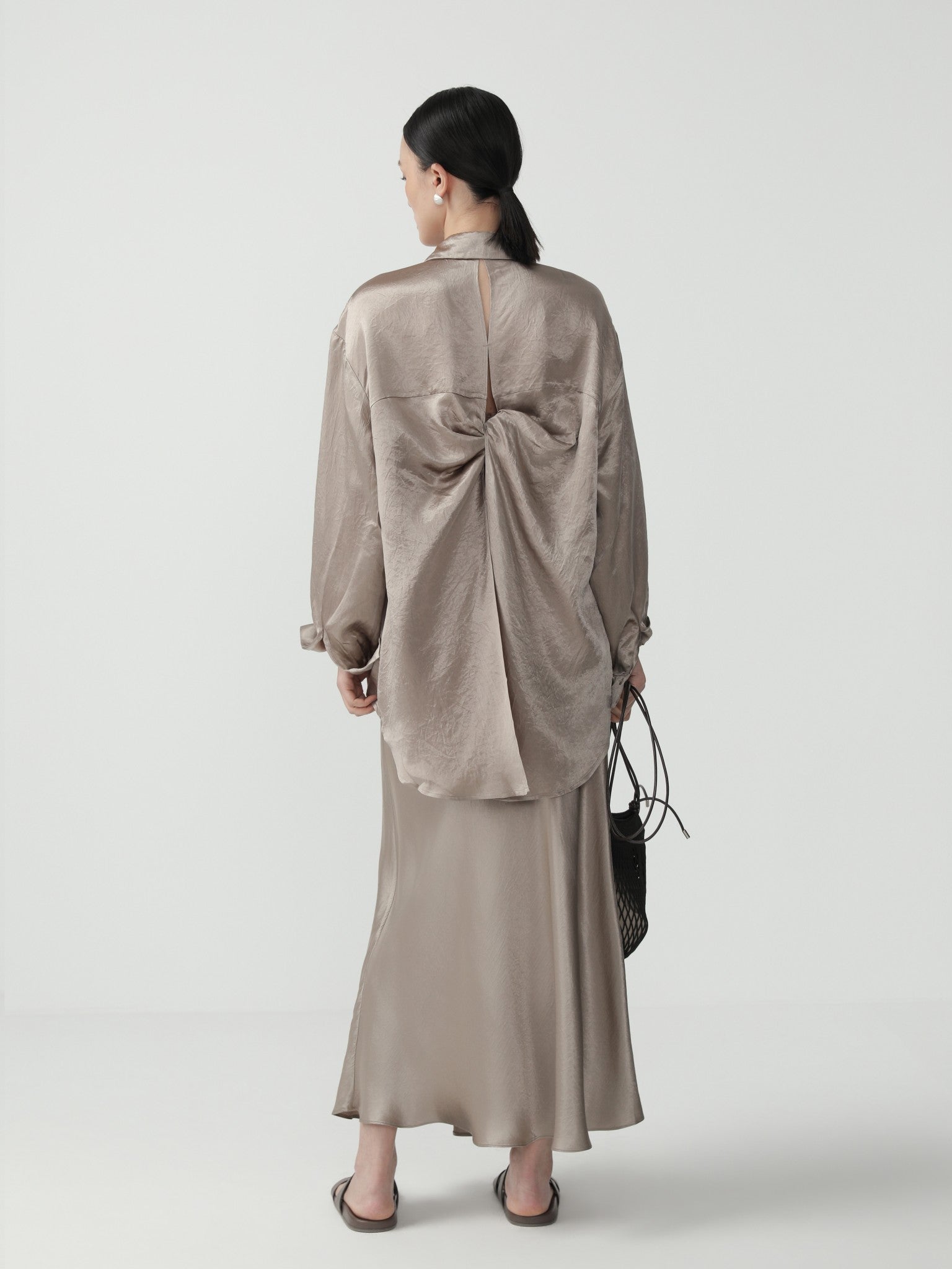 Sleek High - Waist A - Line Midi Skirt for Women - Nettarei