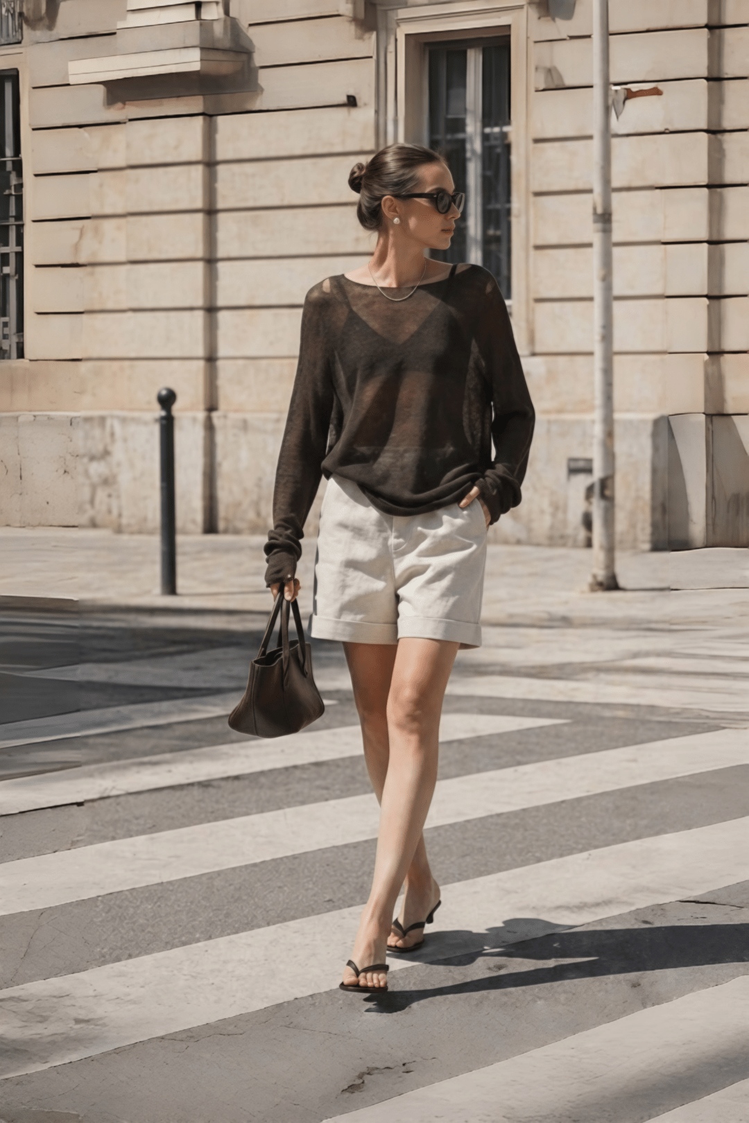 Slim Fit Sleek Minimalist Sweater - Nettarei