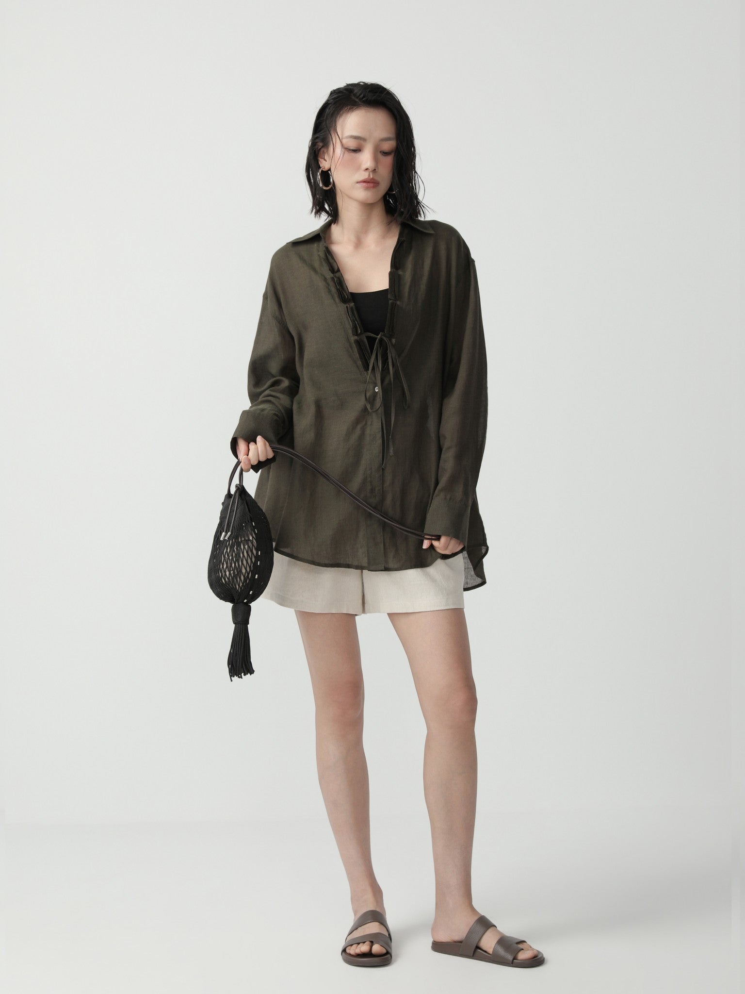 Relaxed Minimalist Oversize Shirt for Women