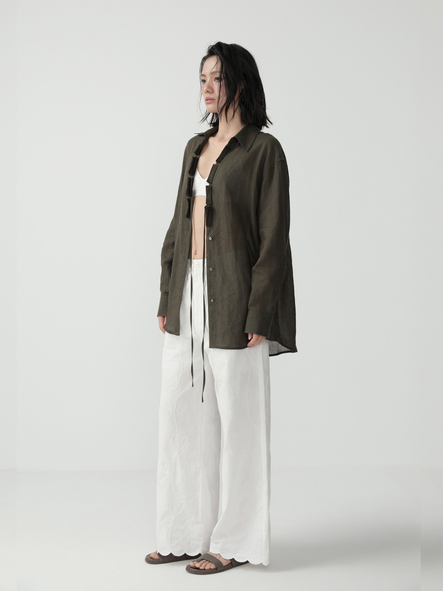 Relaxed Minimalist Oversize Shirt for Women