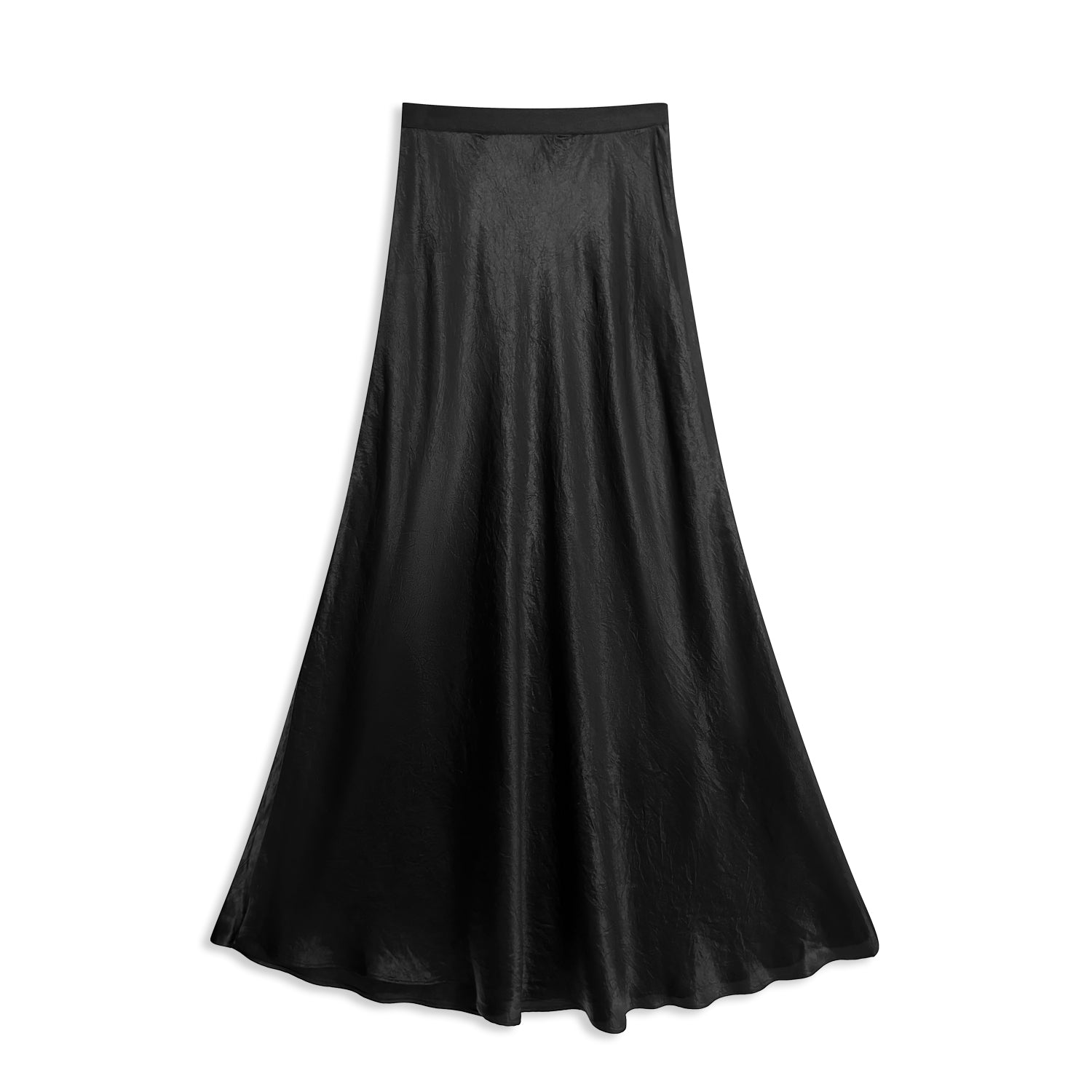 Sleek High-Waist A-Line Midi Skirt for Women