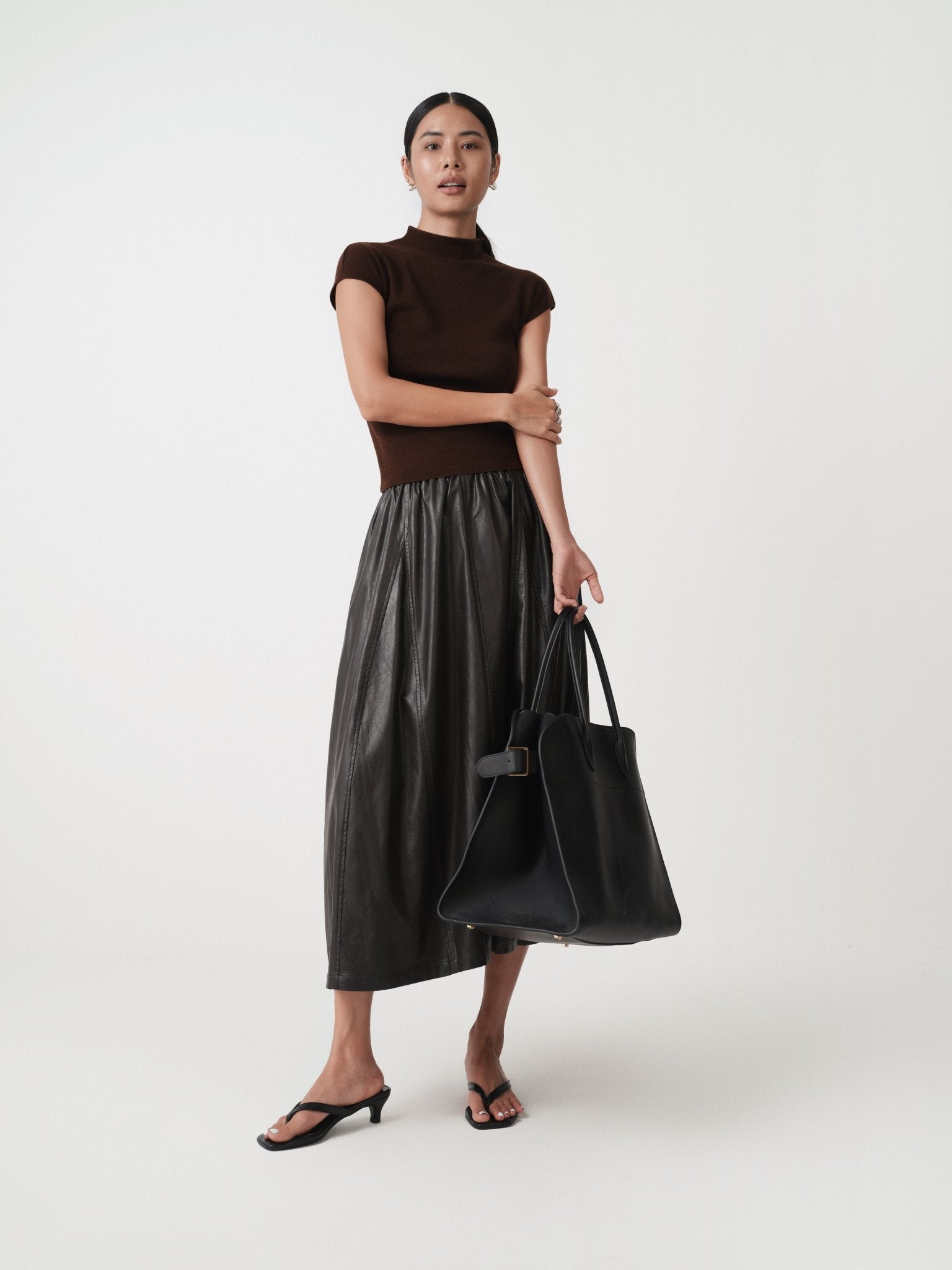 A - line Minimalist Skirt - Nettarei
