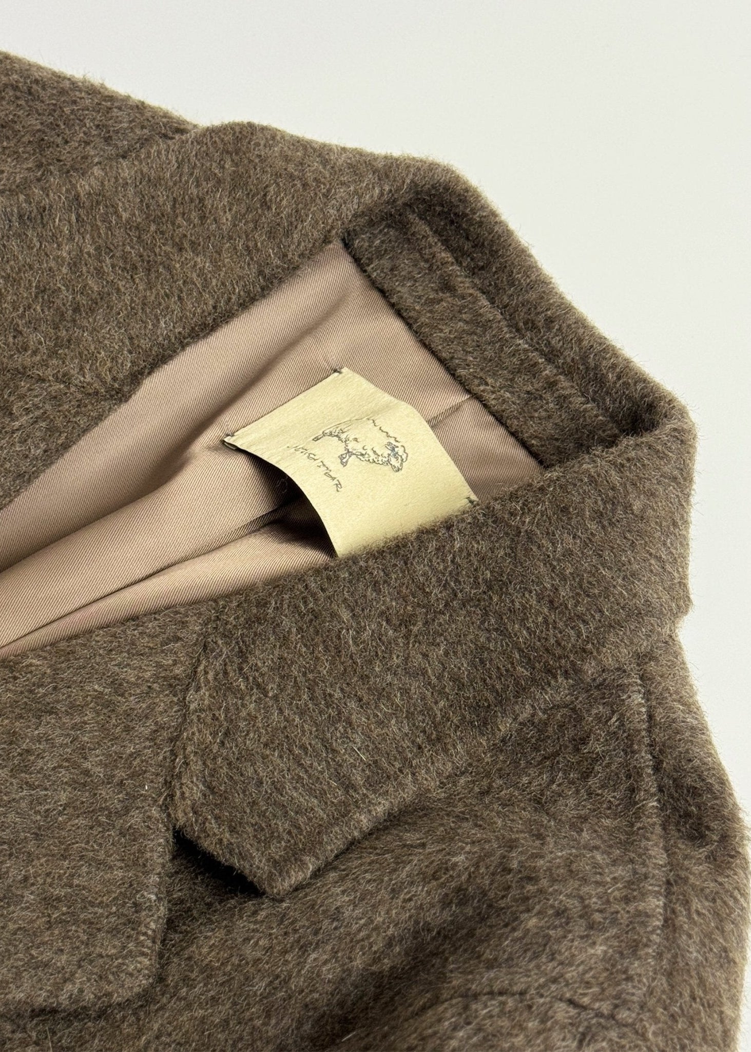Camel Hair Minimalist Coat - Nettarei