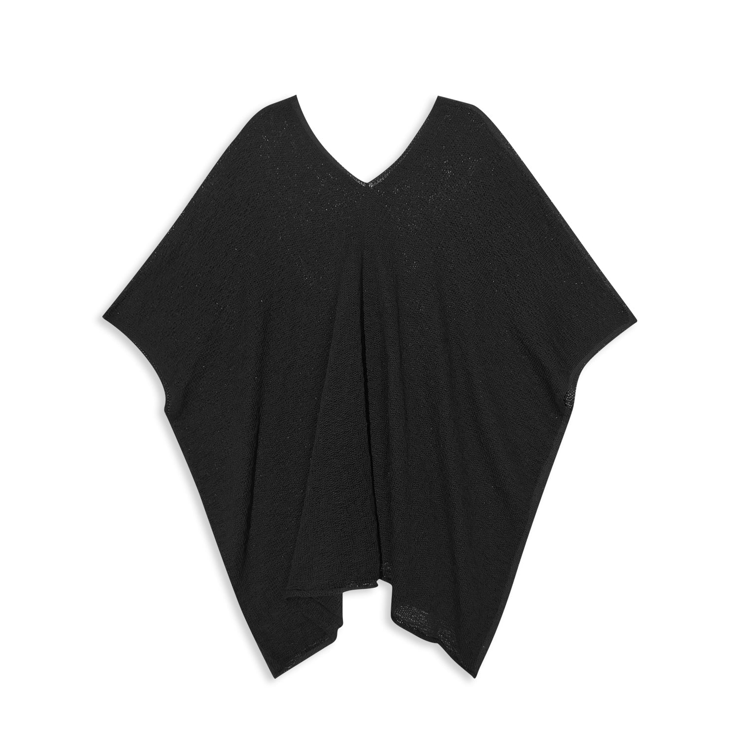 Clean Viscose Knit Poncho for Women - Nettarei