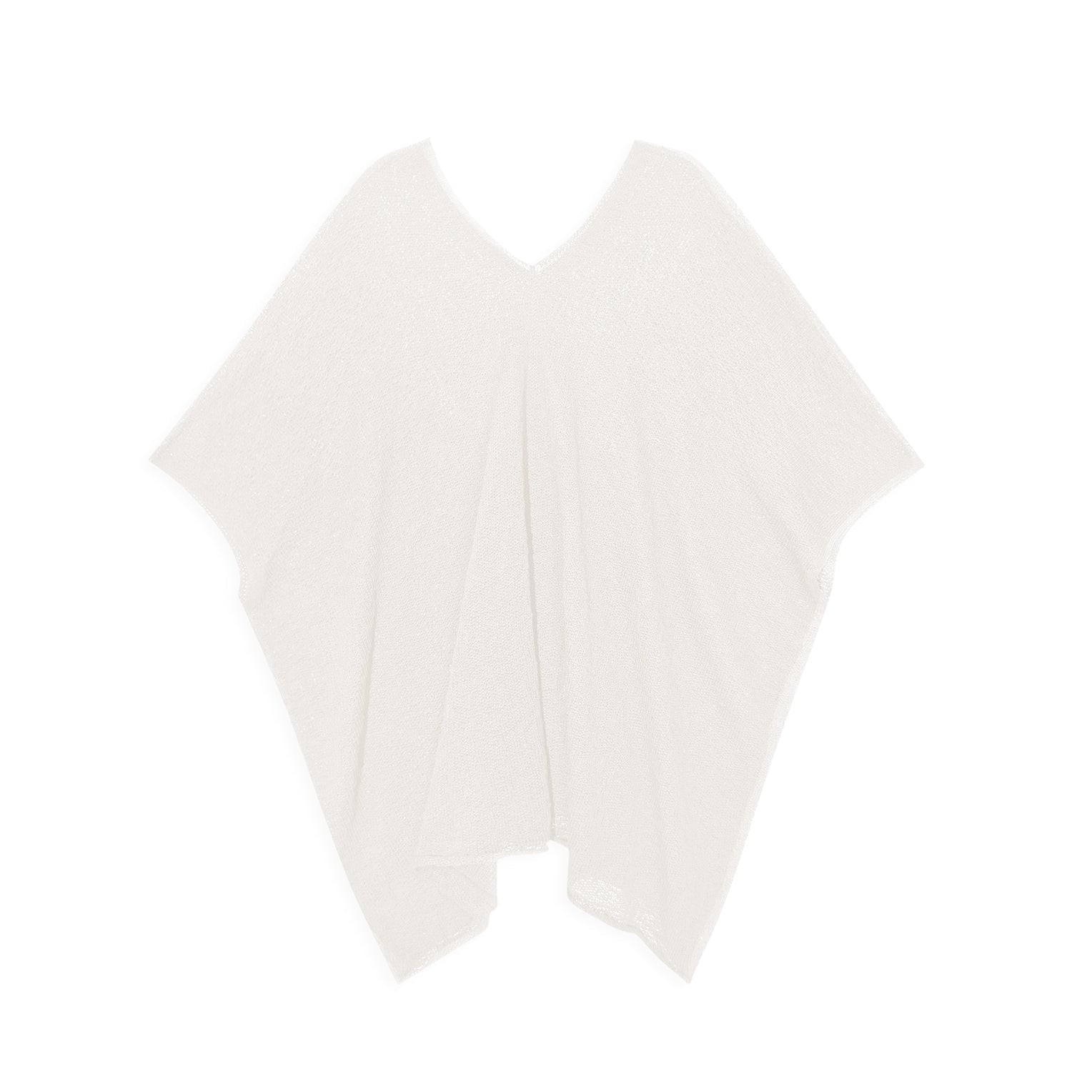 Clean Viscose Knit Poncho for Women - Nettarei