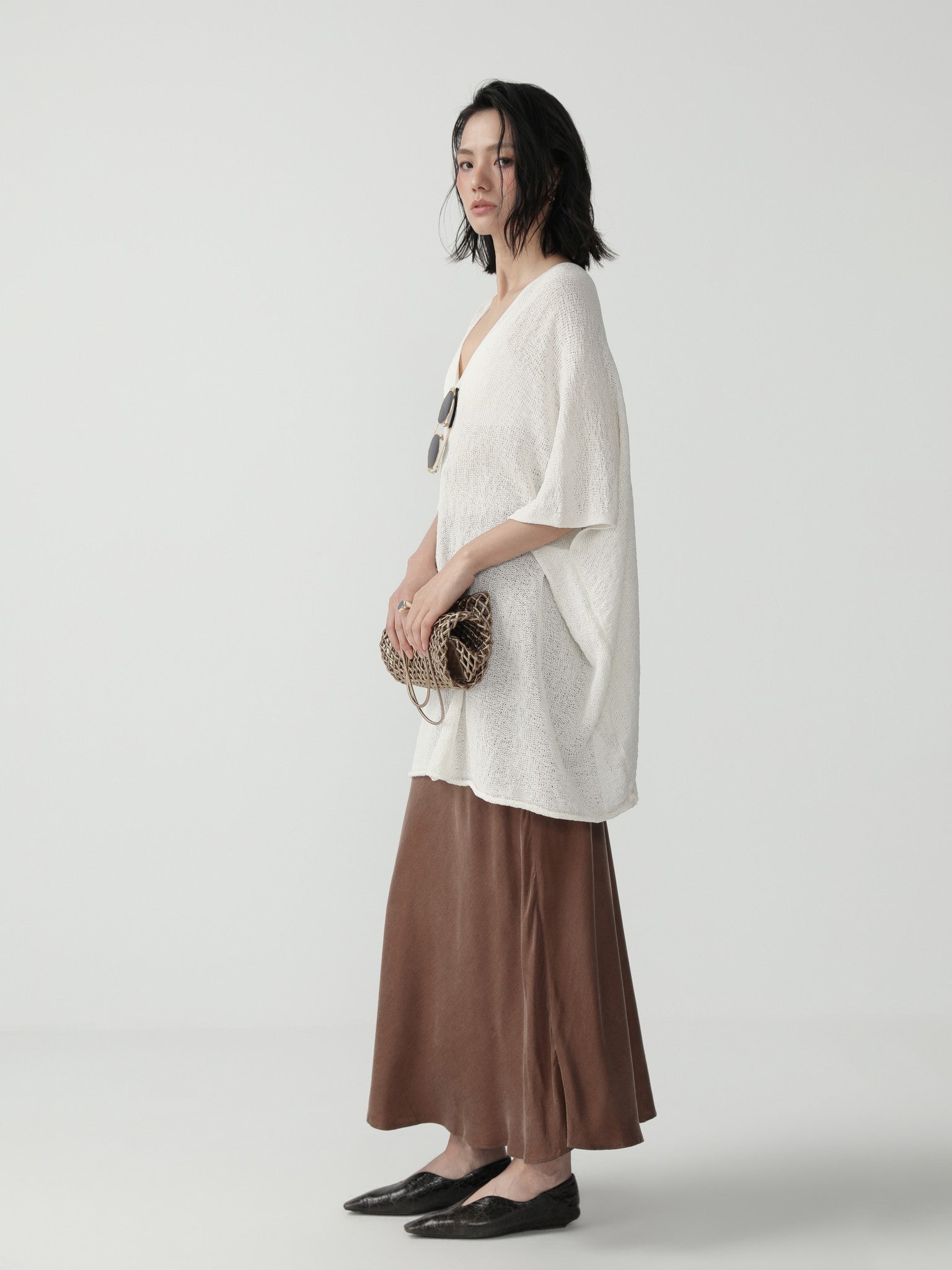 Effortless Oversized Longsleeve Top - Nettarei