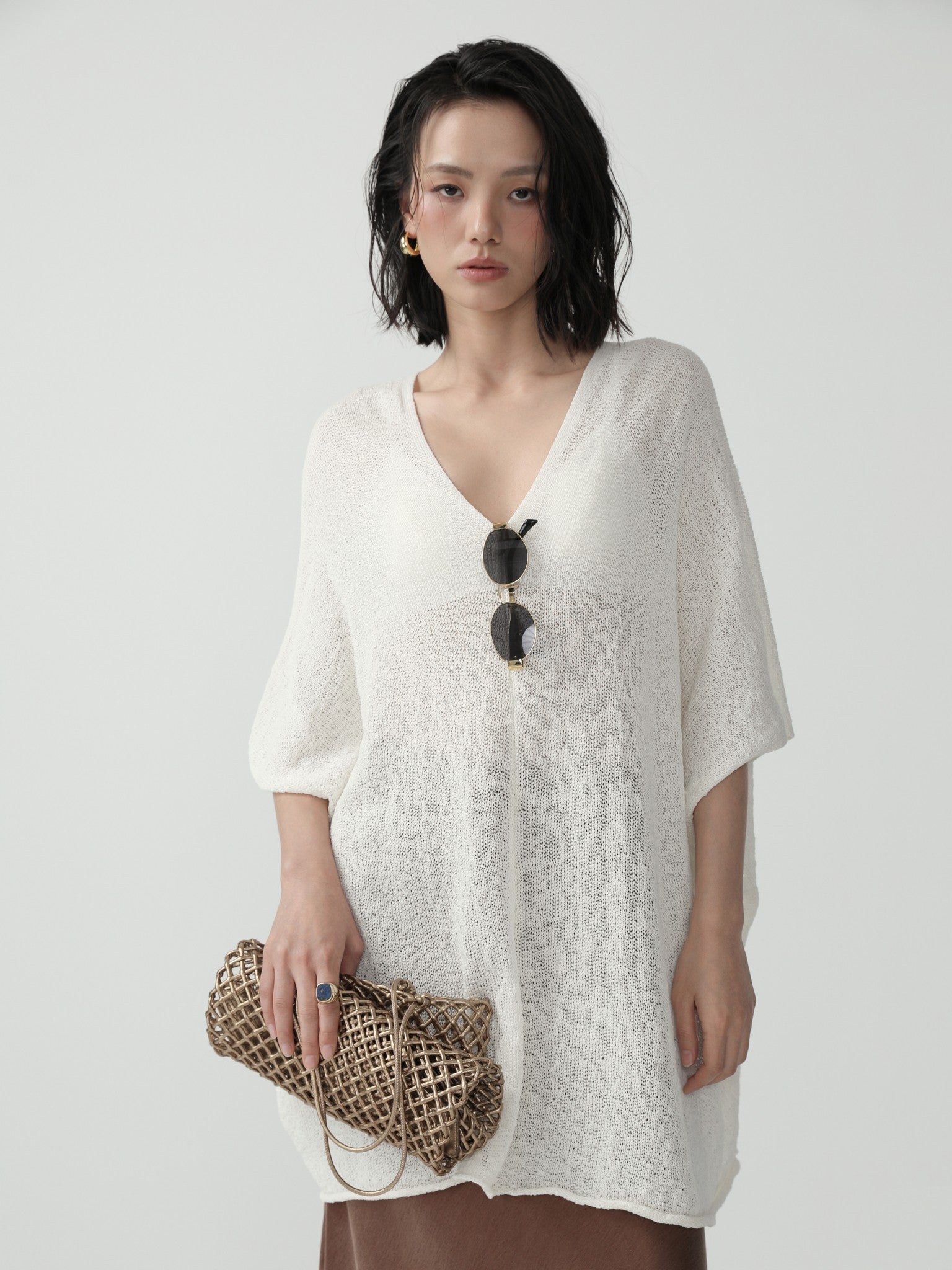 Effortless Oversized Longsleeve Top - Nettarei