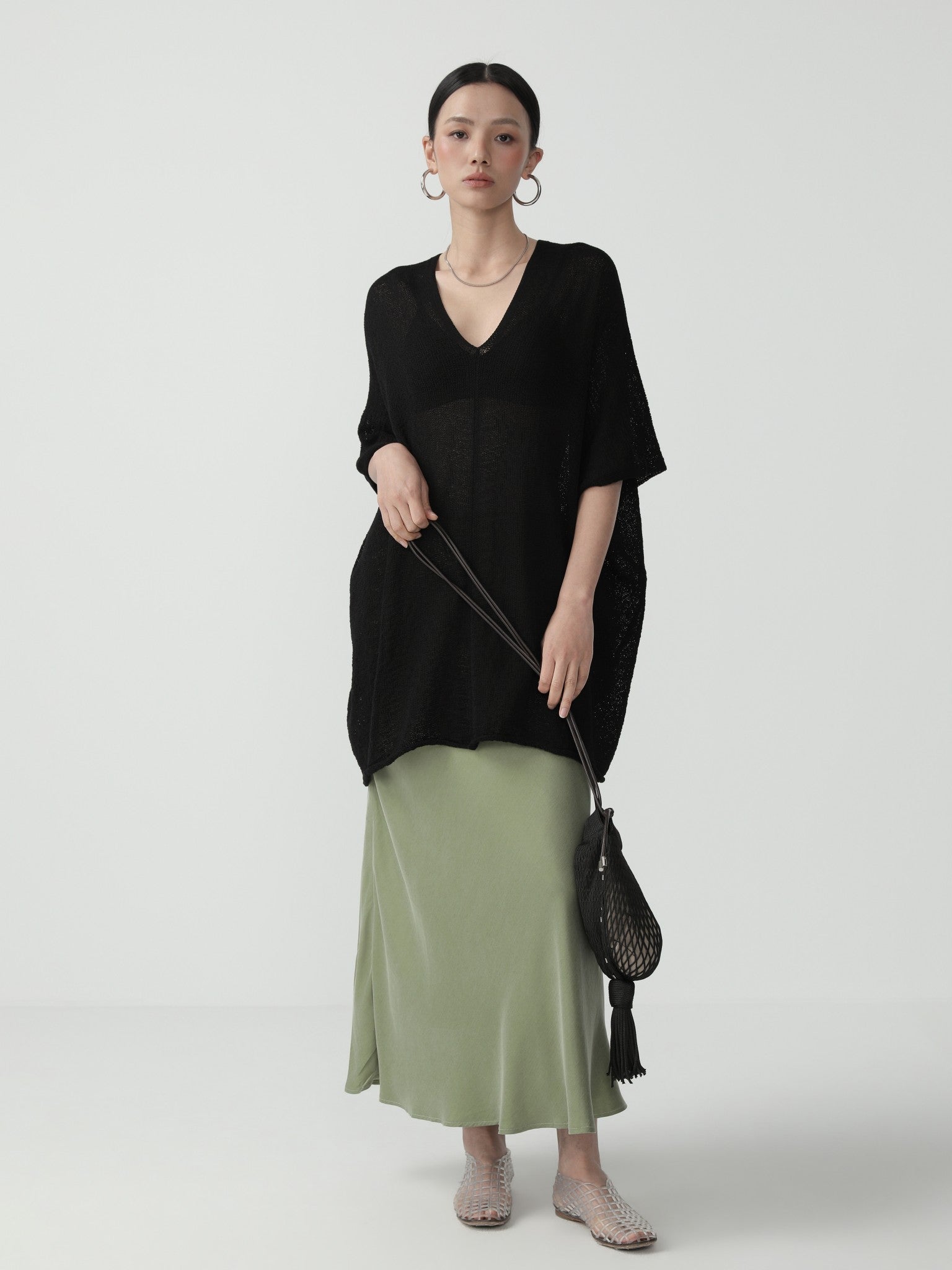 Effortless Oversized Longsleeve Top - Nettarei