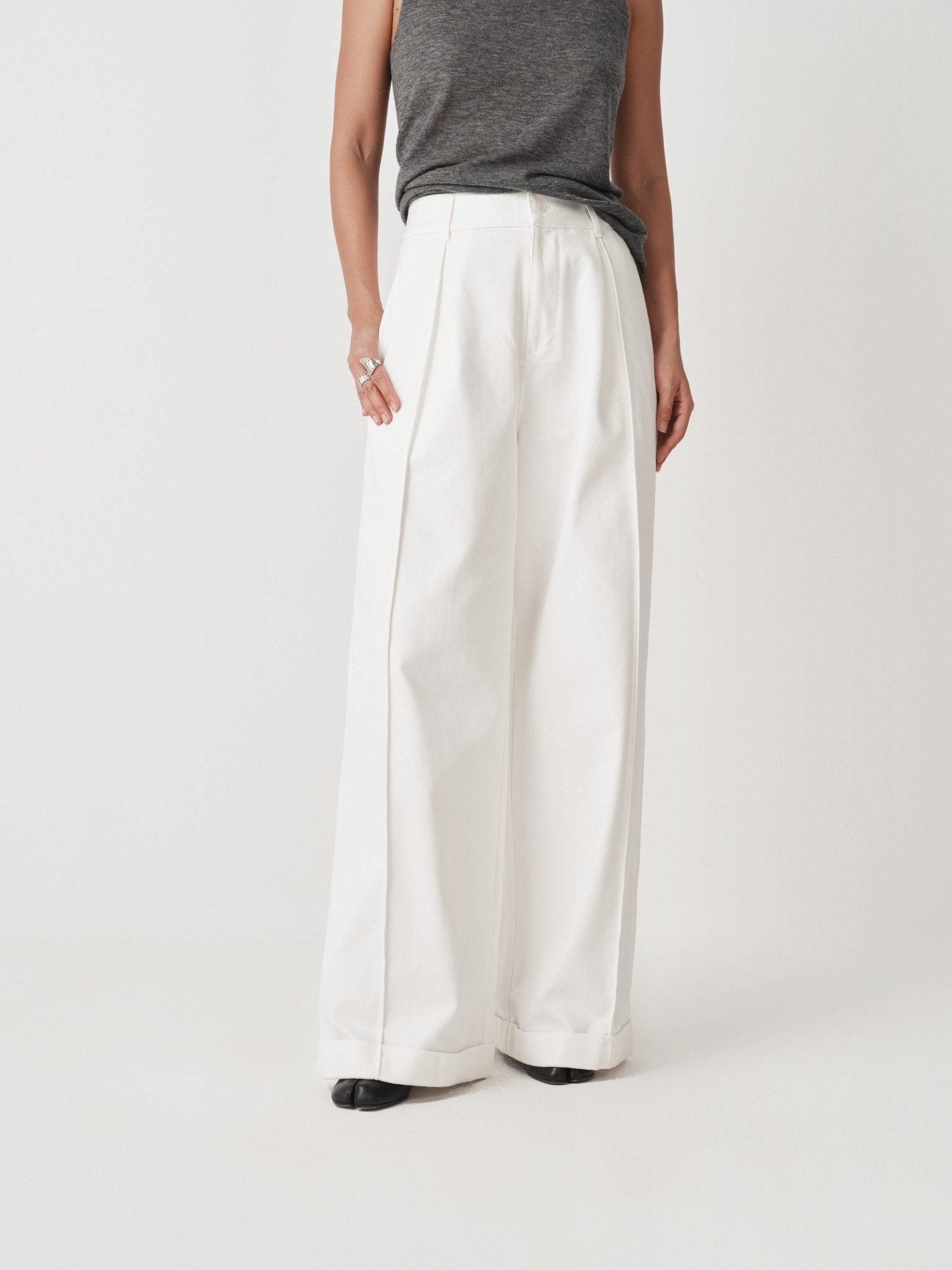 Essential Lyocell Wide - Leg Pants - Nettarei