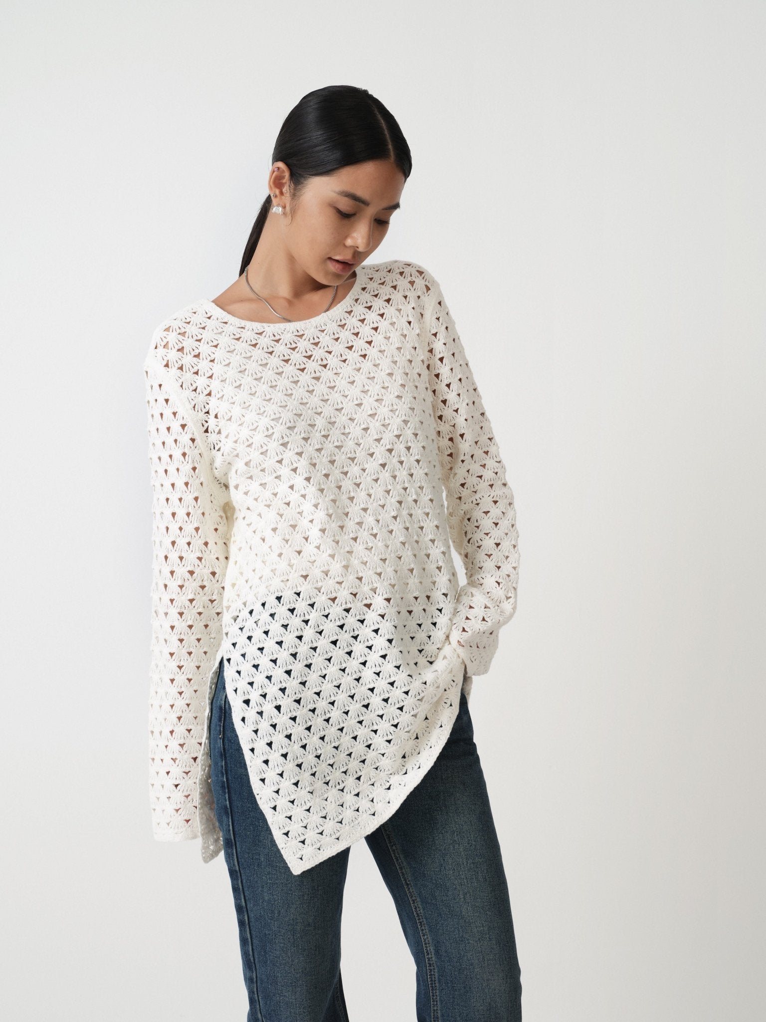 Essential Oversized Blend Sweater - Nettarei