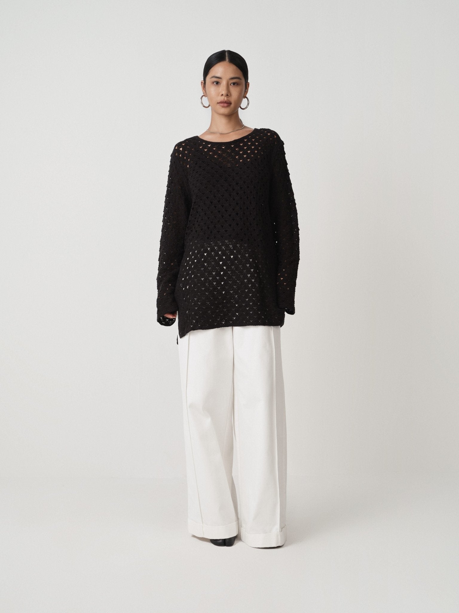 Essential Oversized Blend Sweater - Nettarei