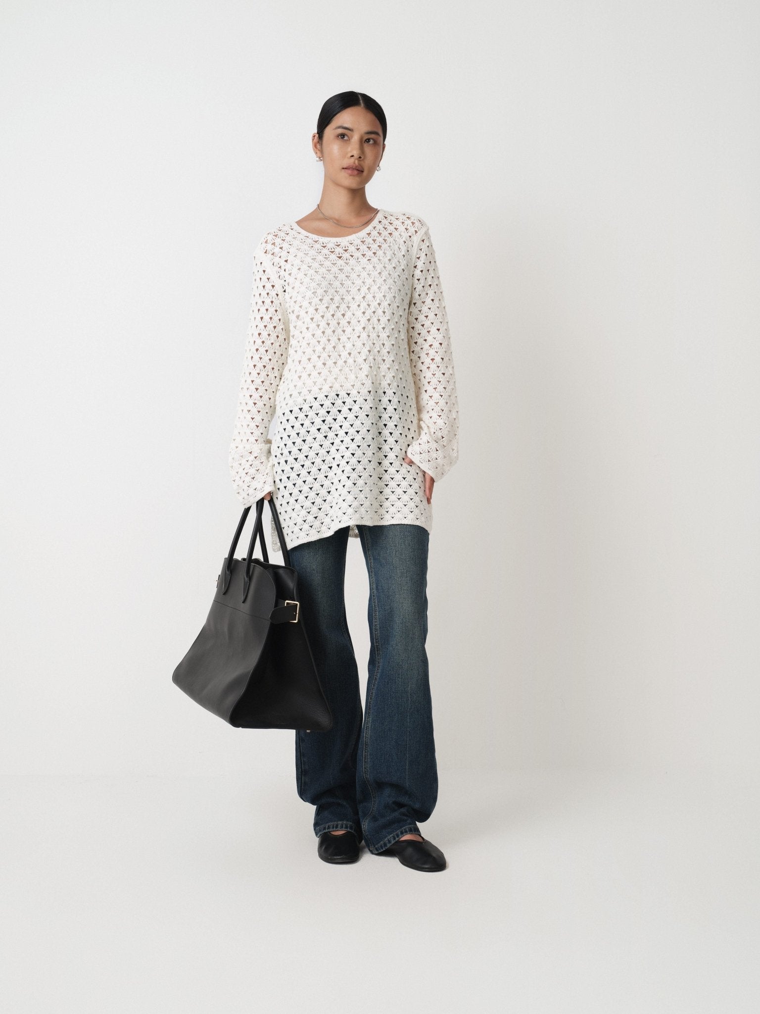 Essential Oversized Blend Sweater - Nettarei