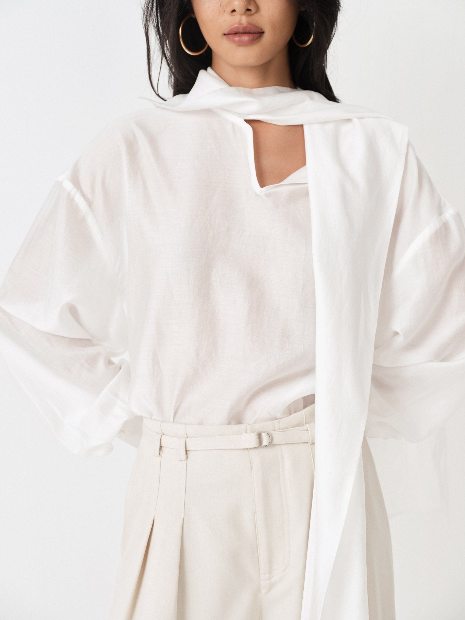 Fluid Lyocell Loose Shirt - Nettarei