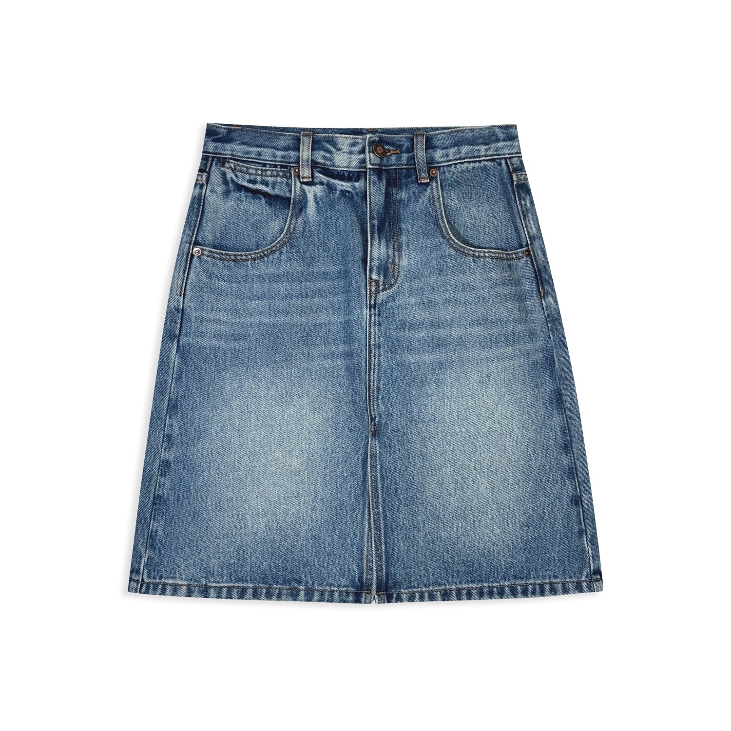 High - Waist A - Line Skirt - Fall Minimalist Style - Nettarei