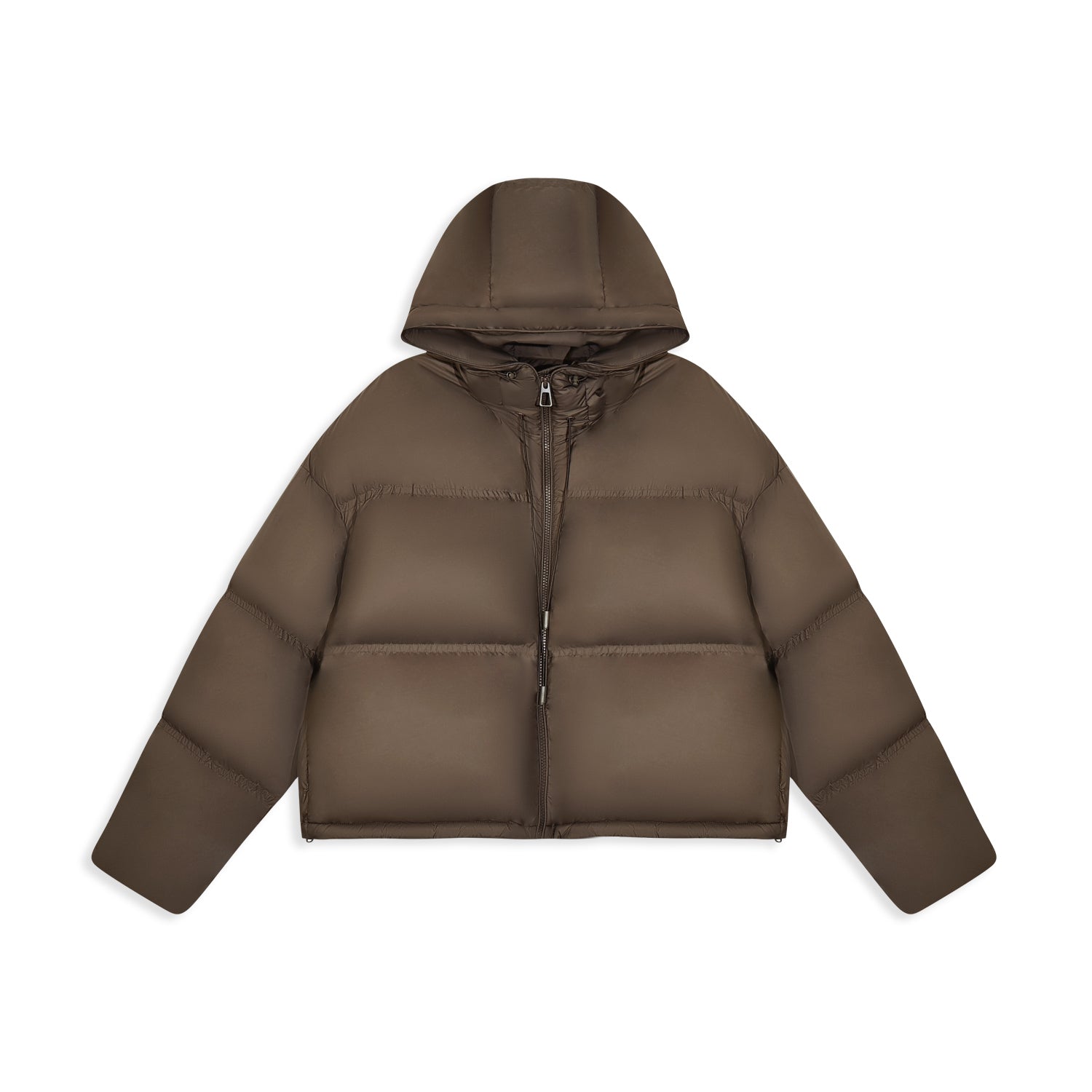 Hooded Short Down Jacket - Minimalist - Nettarei