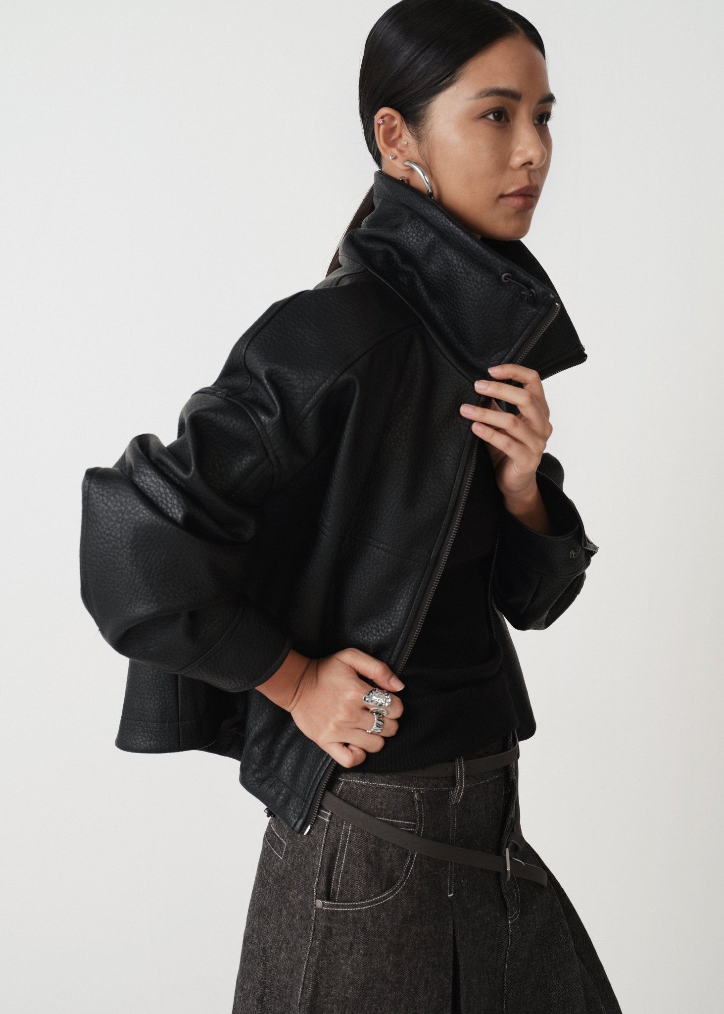 Loose Minimalist Fall Outerwear Jacket - Nettarei