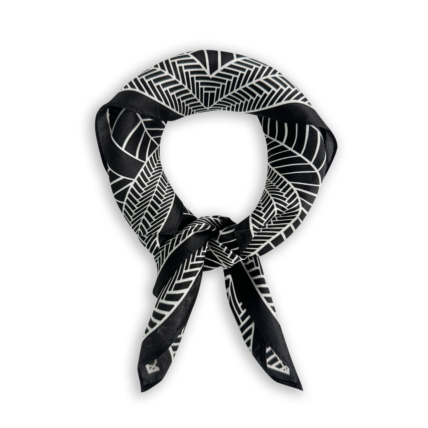 Minimalist Geometric Square Scarf with Modern Flair - Nettarei