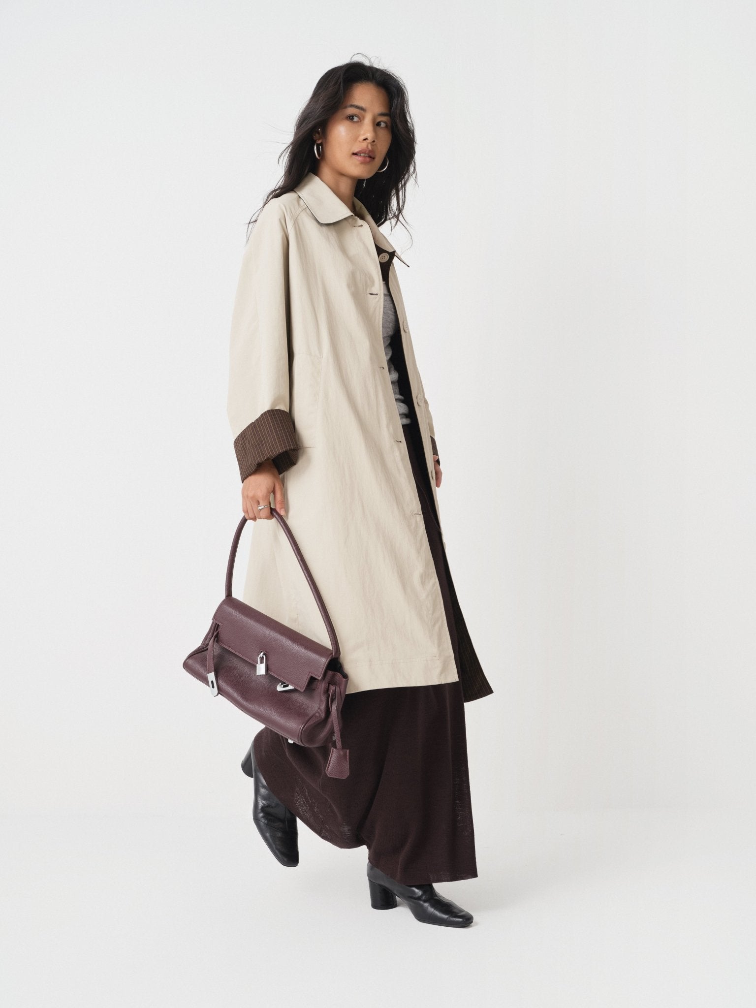 Minimalist Lined Coat – Fall Essential - Nettarei