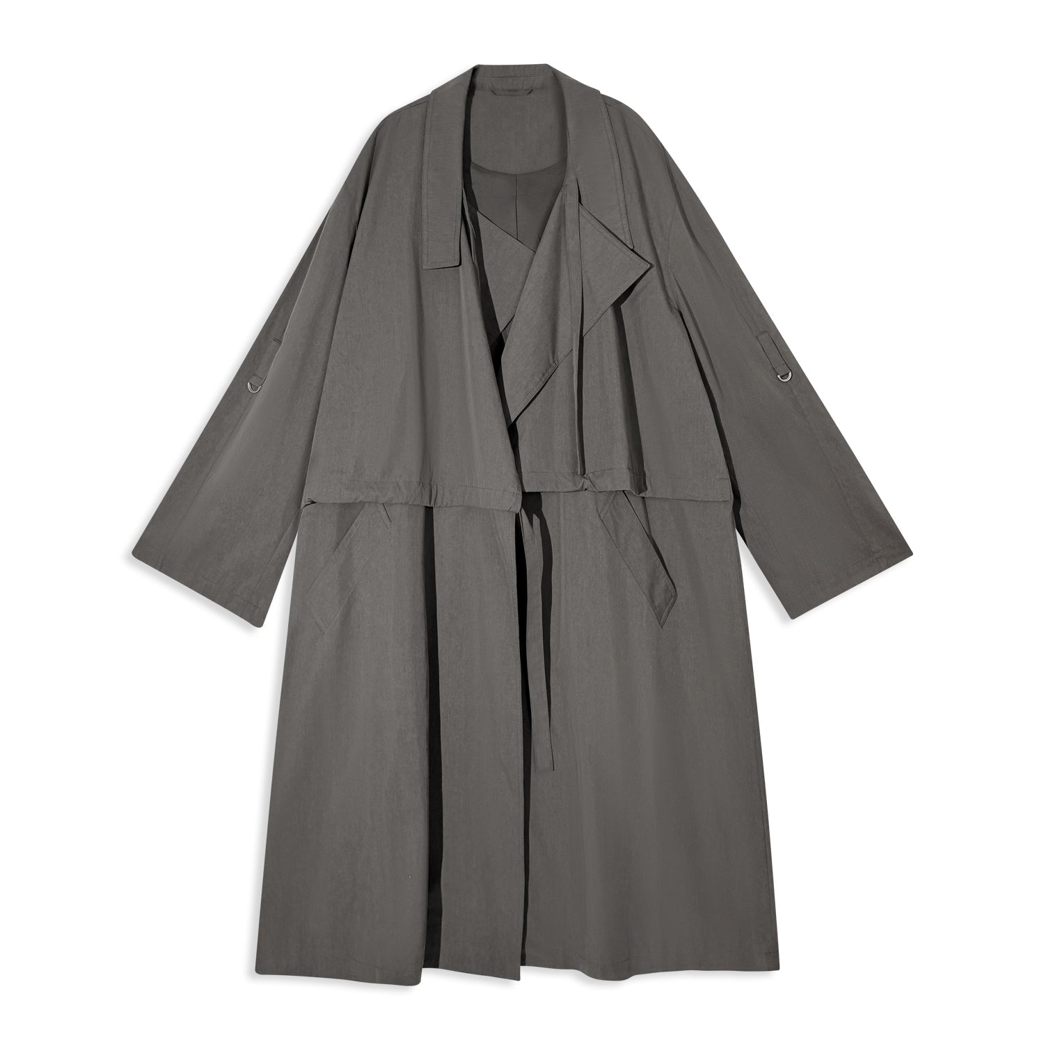 Oversize Minimalist Trench Coat for Women - Nettarei