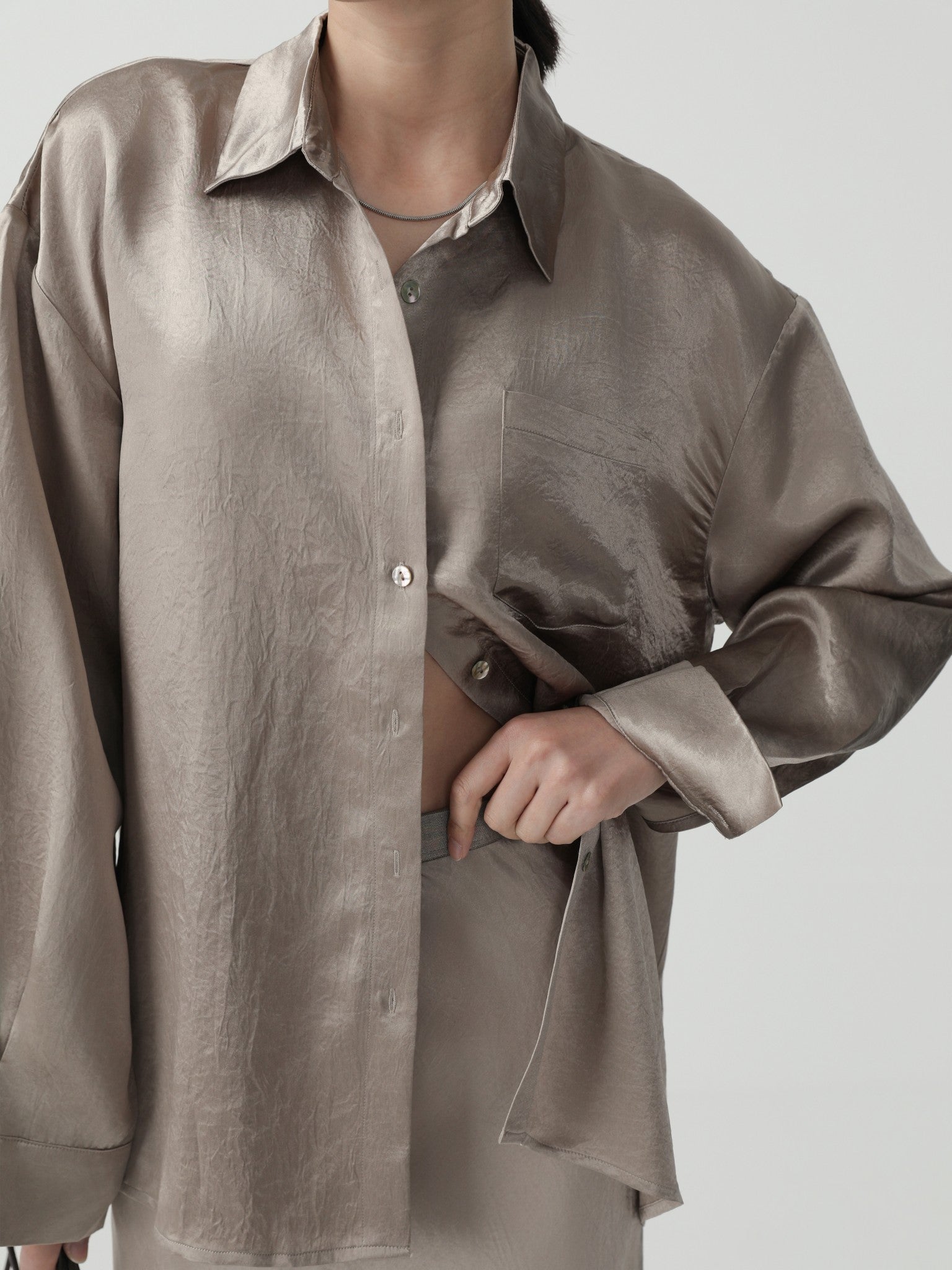 Oversize Relaxed Fit Shirt - Nettarei