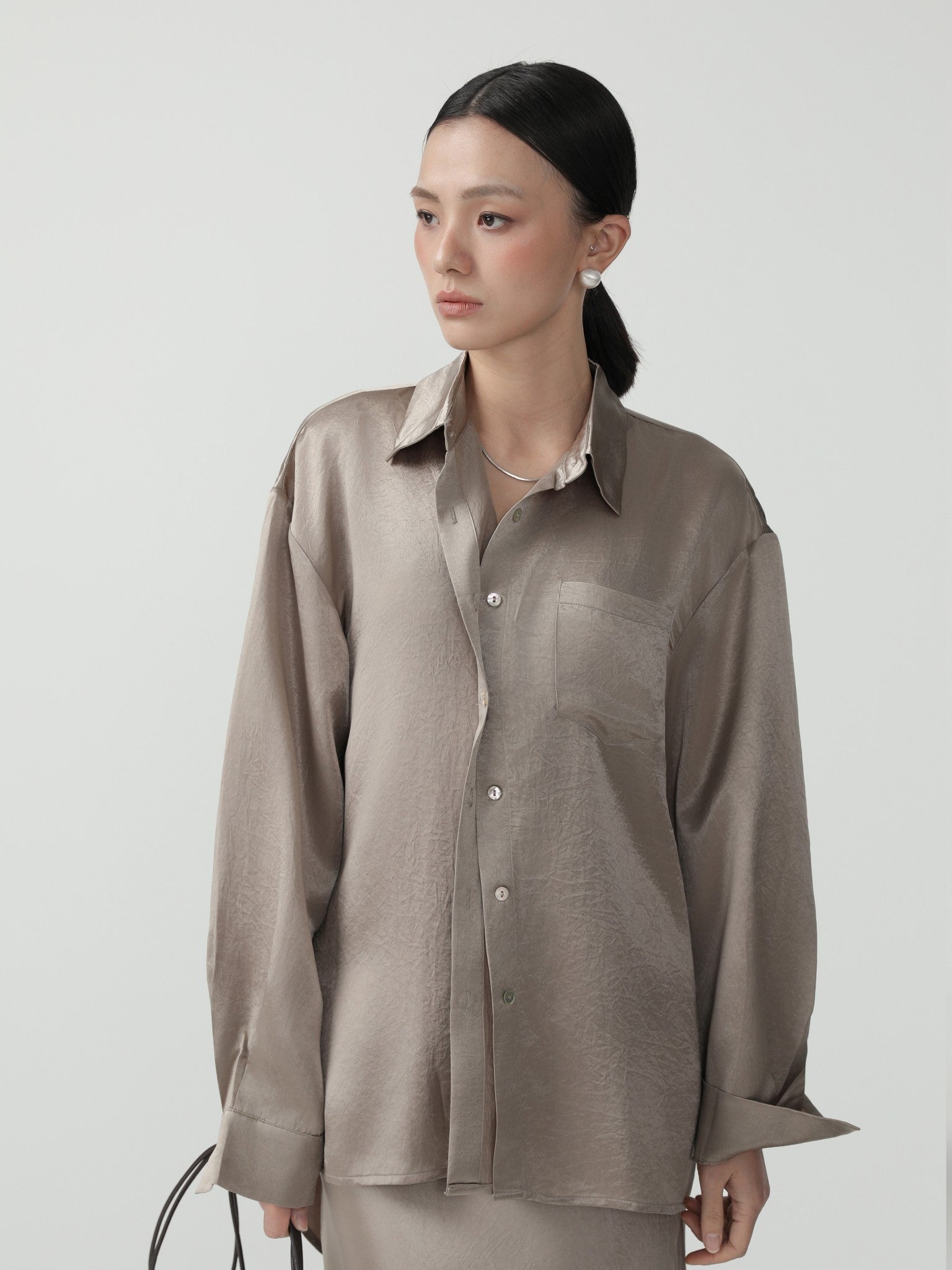Oversize Relaxed Fit Shirt - Nettarei
